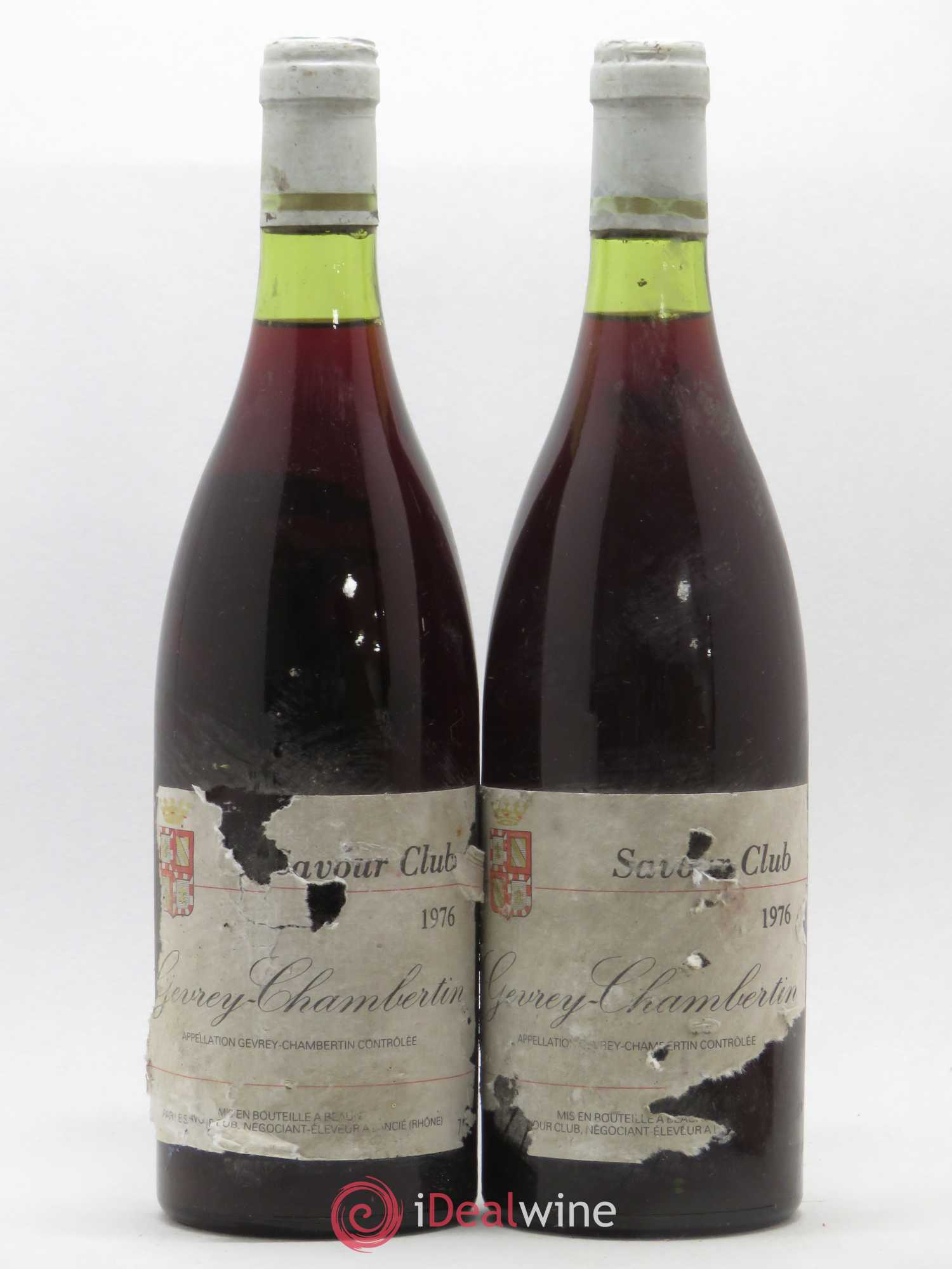 Gevrey-Chambertin Savour Club 1976 - Lot de 2 bouteilles - 0