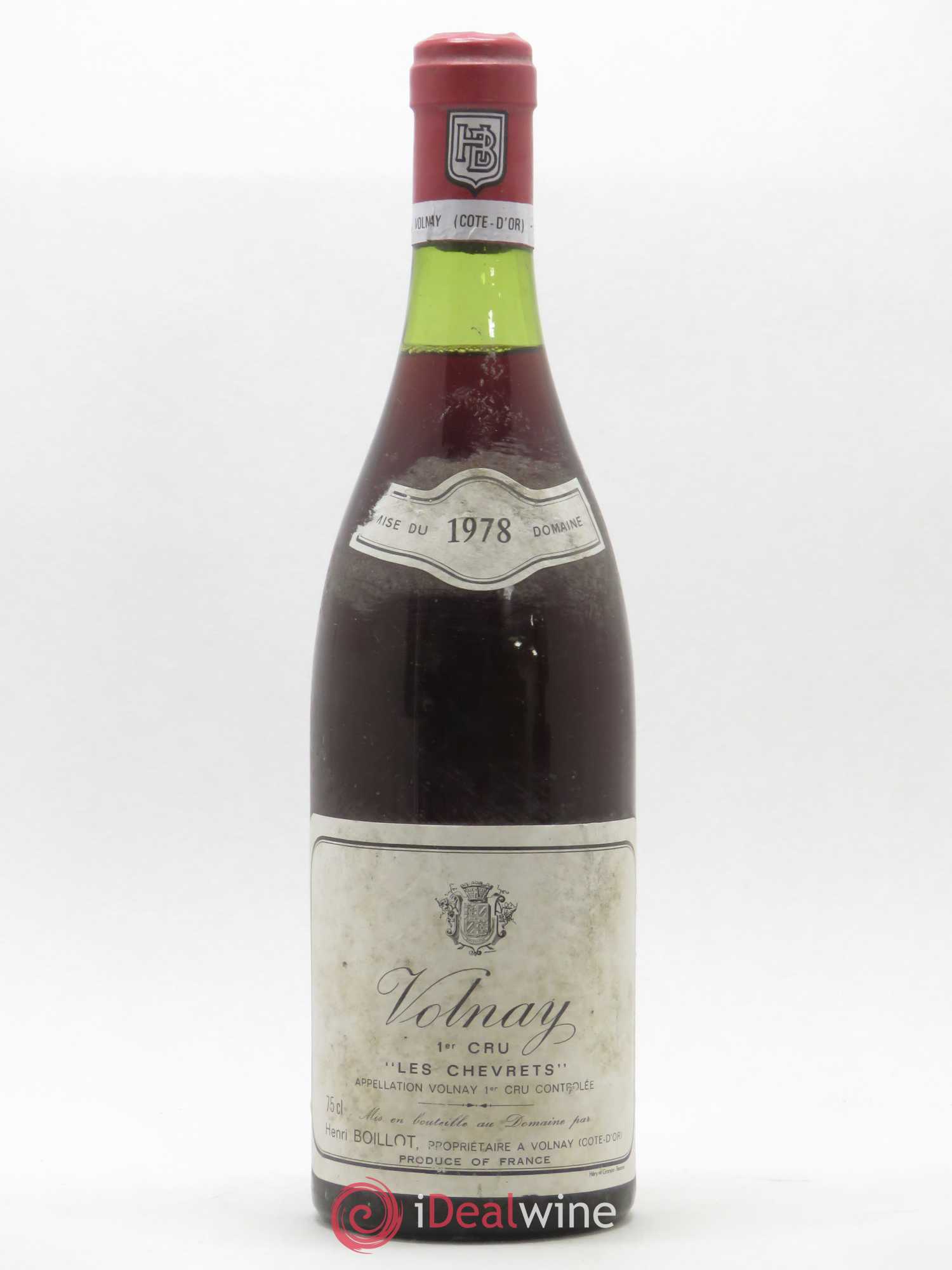 Volnay 1er Cru Les Chevrets Henri Boillot (Domaine) 1978 - Lot de 1 bouteille - 0