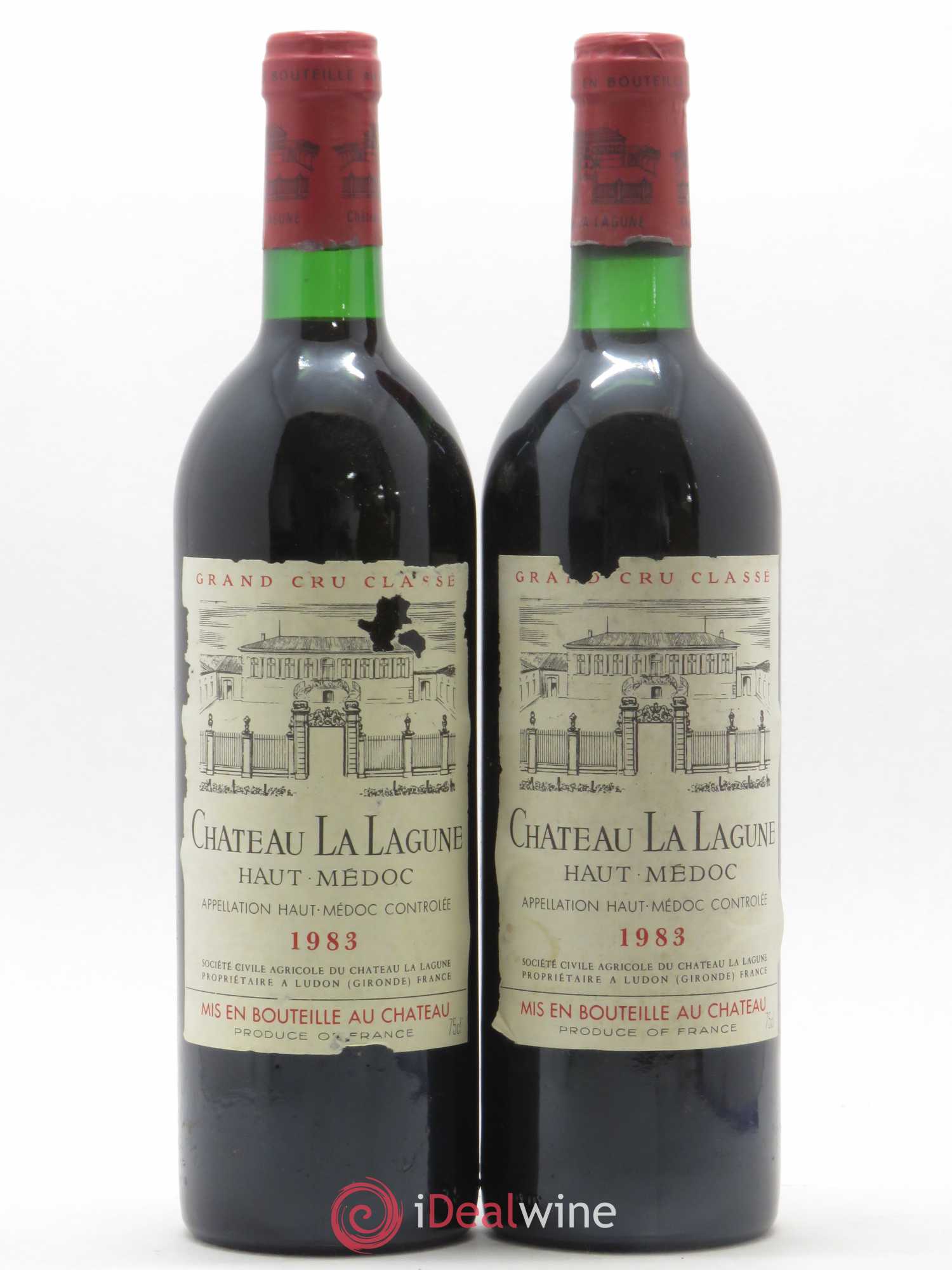 Château la Lagune 3ème Grand Cru Classé 1983 - Lot de 2 bouteilles - 0
