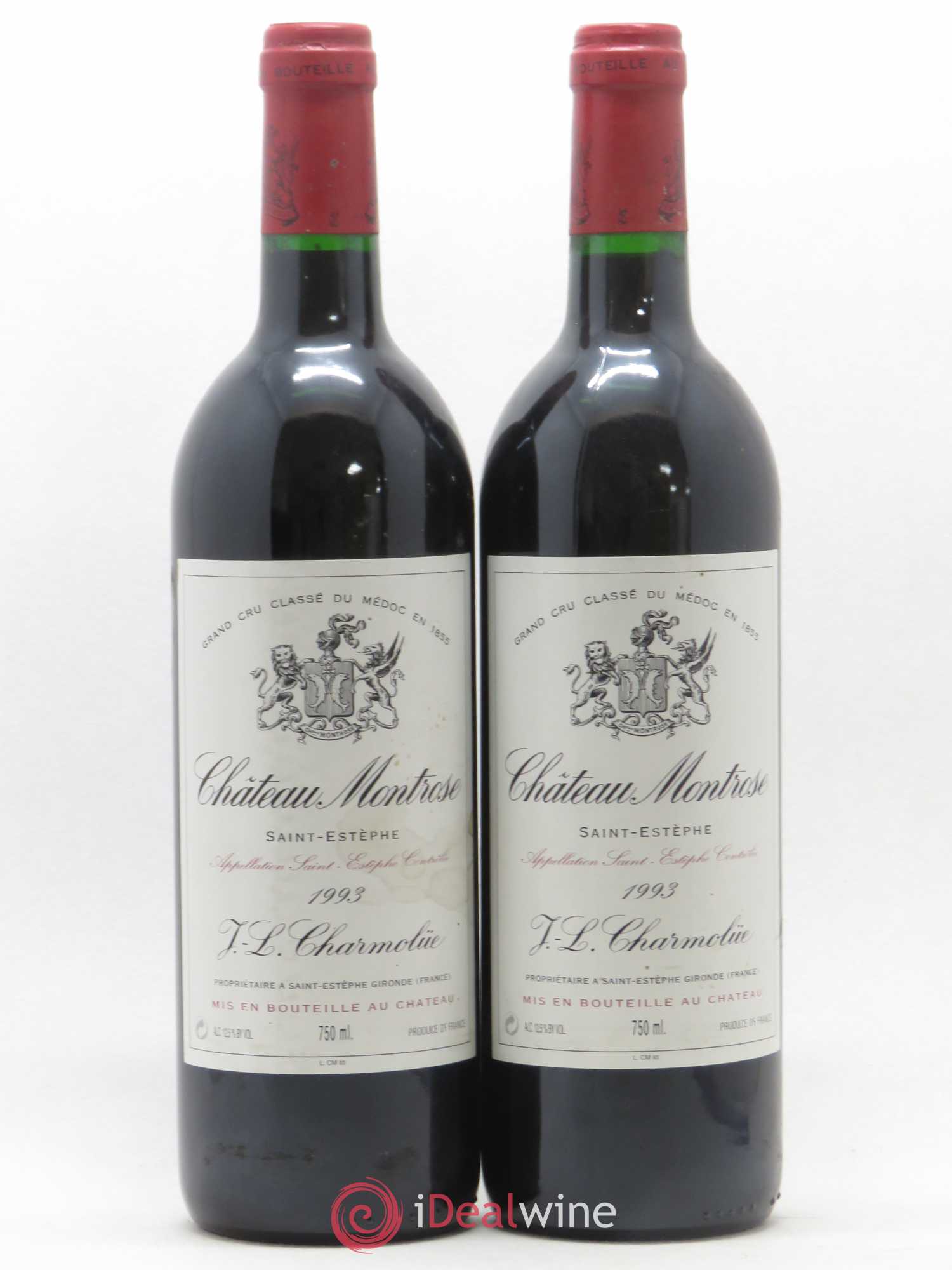 Château Montrose 2ème Grand Cru Classé 1993 - Lot de 2 bouteilles - 0
