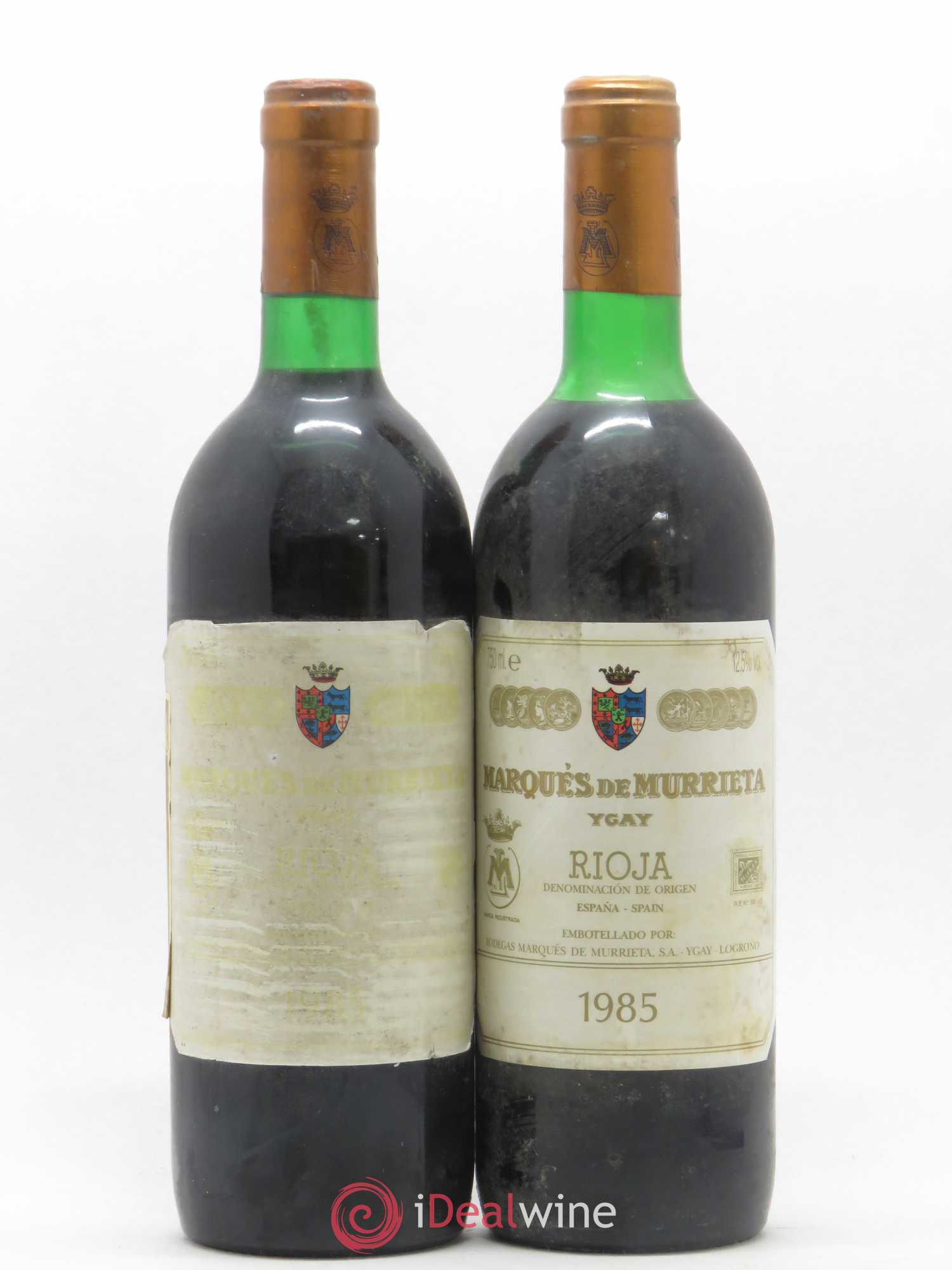 Rioja DOCA Reserva Marqués de Murrieta Ygay 1985 - Posten von 2 Flaschen - 0
