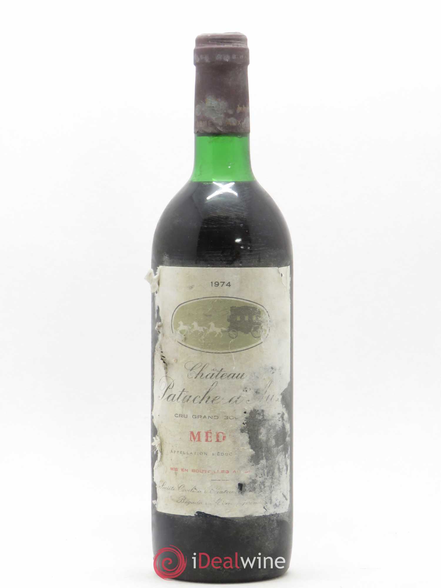 Château Patache d'Aux Cru Bourgeois 1974 - Lot de 1 bouteille - 0