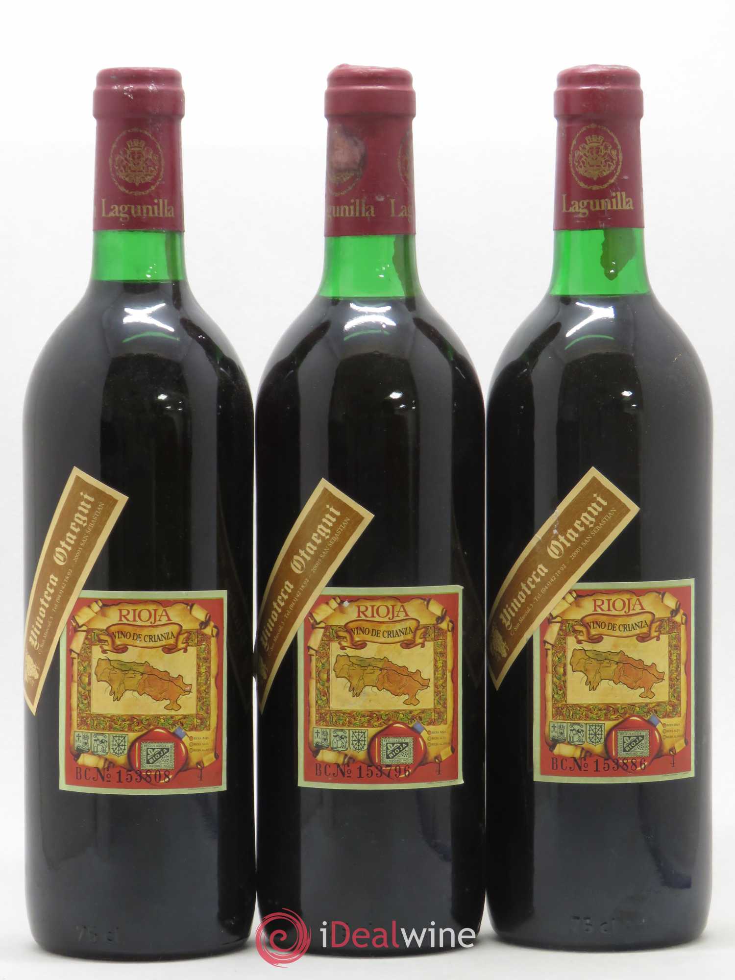 Rioja DOCA Vina Herminia Crianza 1975 - Posten von 3 Flaschen - 1