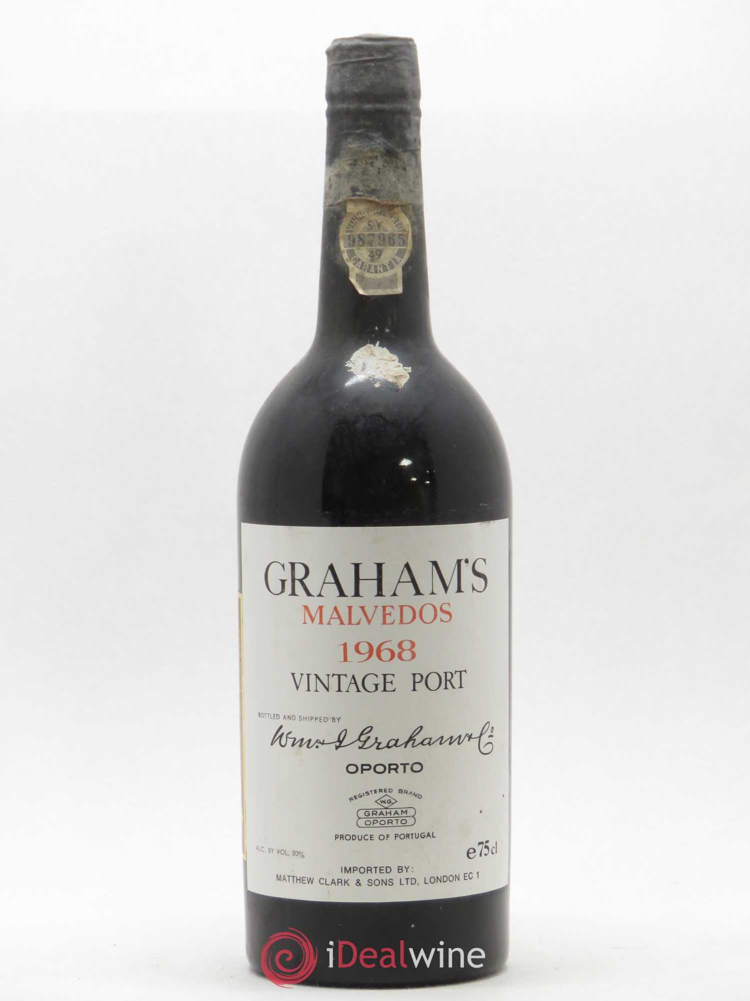 Porto Graham Malvedos 1968 - Posten von 1 Flasche - 0