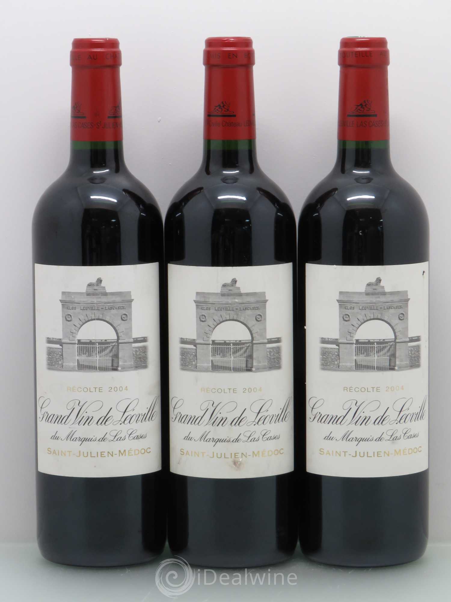 Château Léoville Las Cases 2ème Grand Cru Classé 2004 - Lot de 3 bouteilles - 0