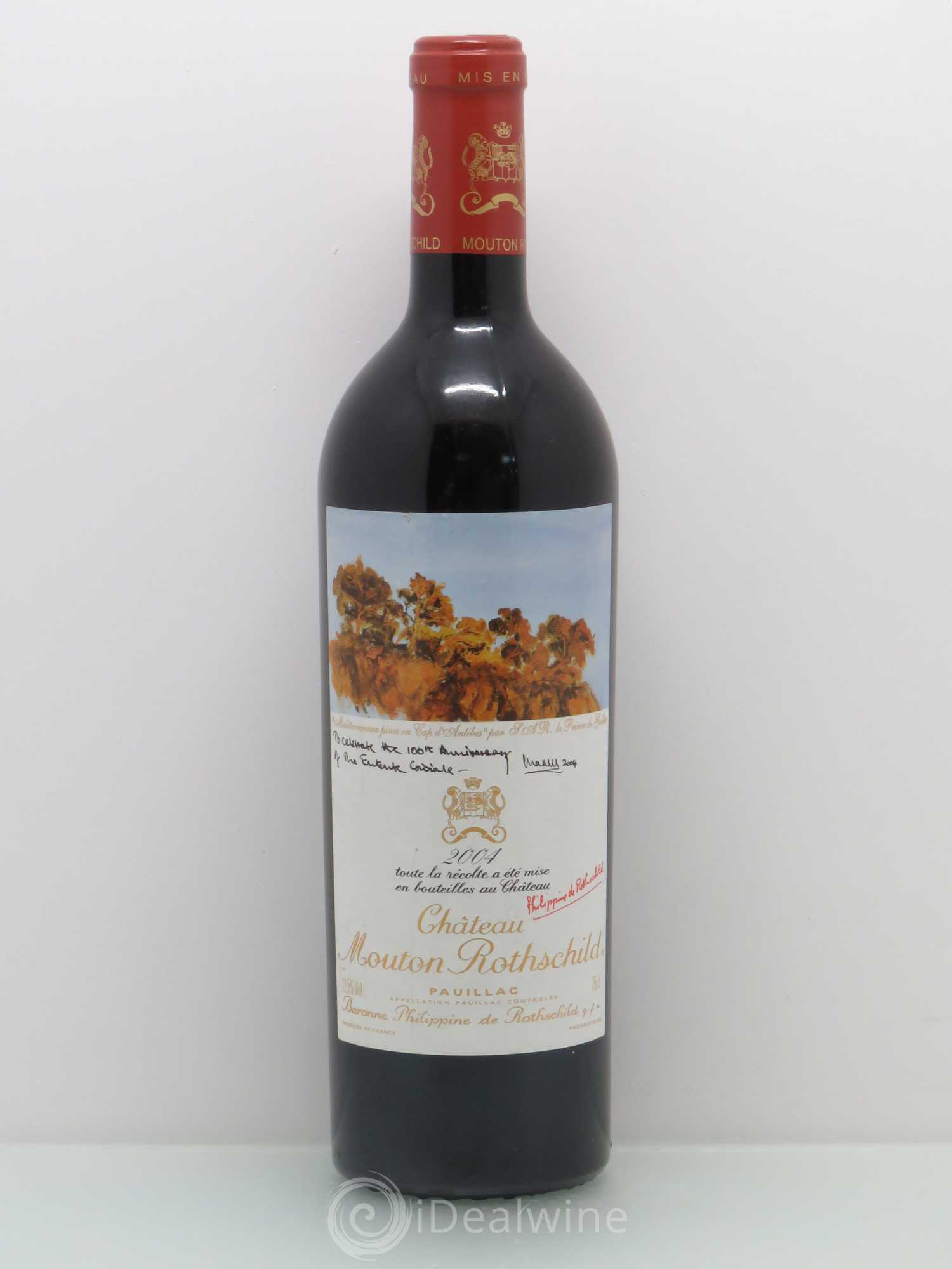 Château Mouton Rothschild 1er Grand Cru Classé 2004 - Lot de 1 bouteille - 0