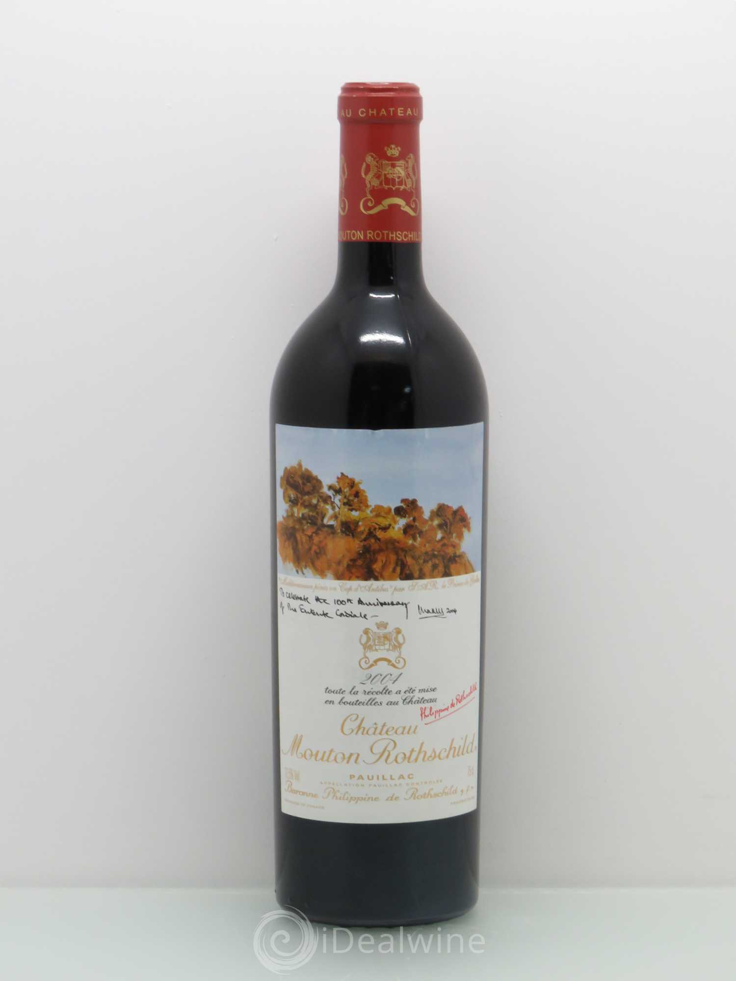 Château Mouton Rothschild 1er Grand Cru Classé 2004 - Lot de 1 bouteille - 0