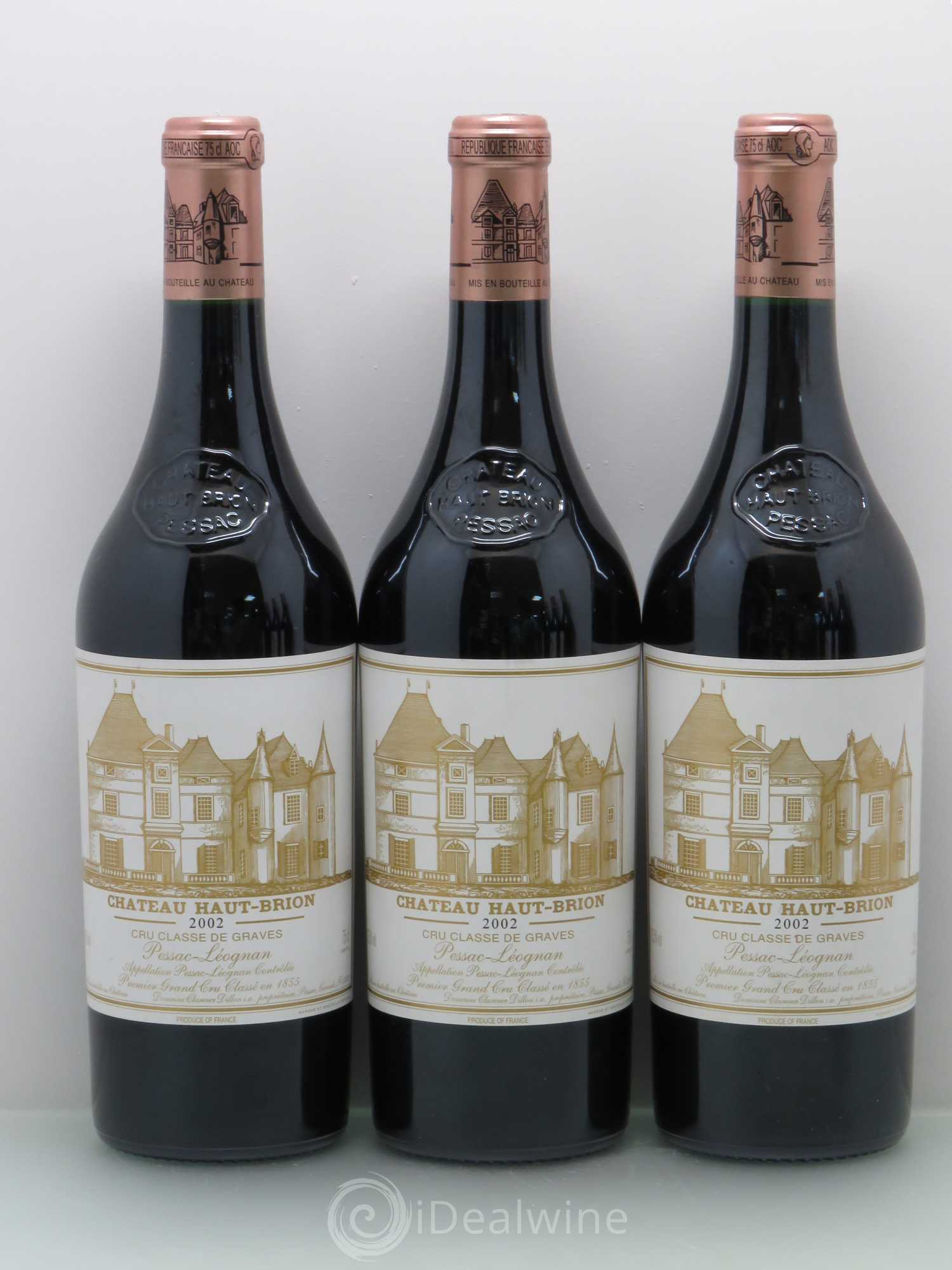 Château Haut Brion 1er Grand Cru Classé 2002 - Lot de 6 bouteilles - 1