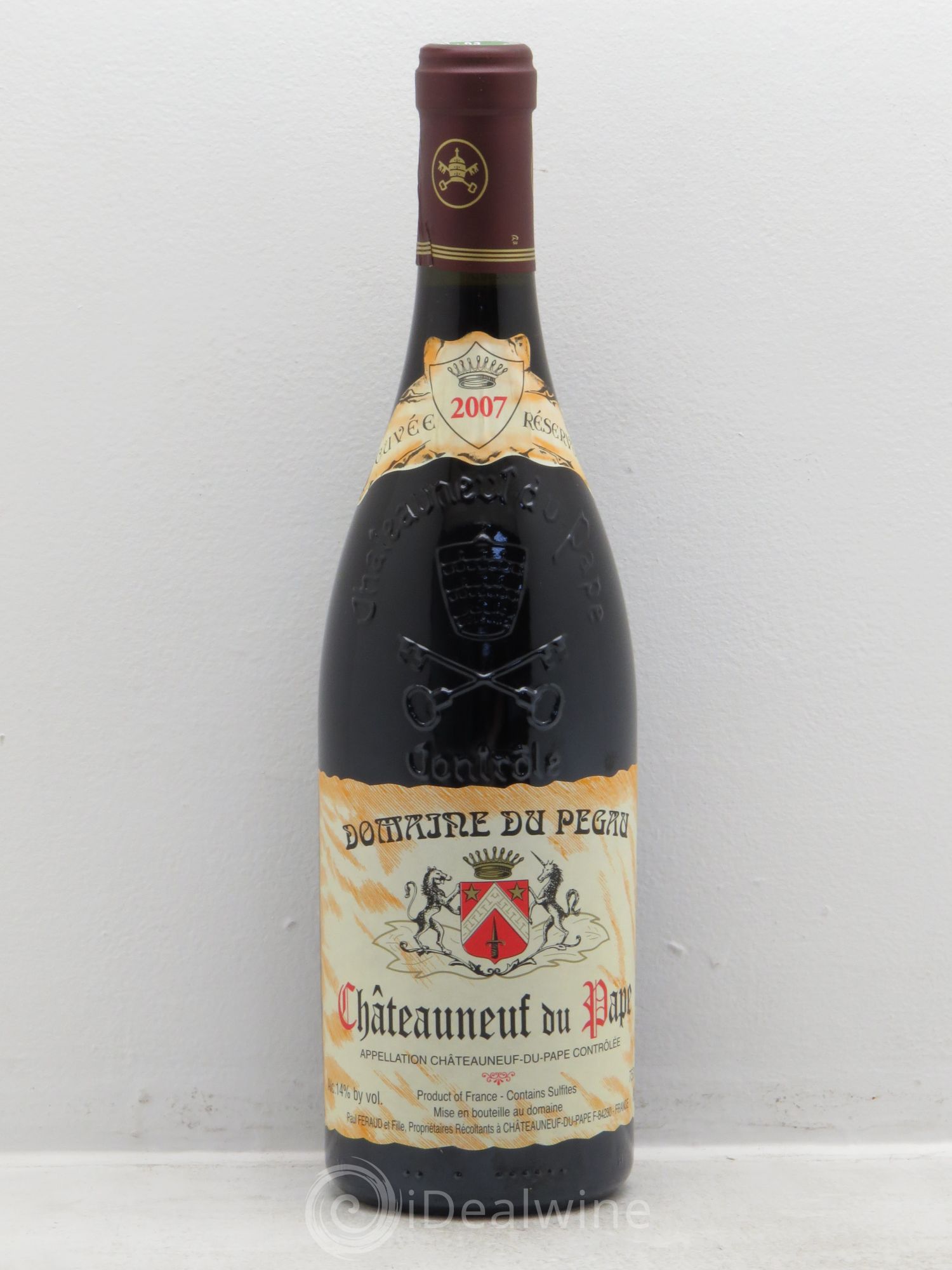 Châteauneuf-du-Pape Domaine du Pégau Cuvée Réservée Paul et Laurence Féraud 2007 - Lot de 1 bouteille - 0