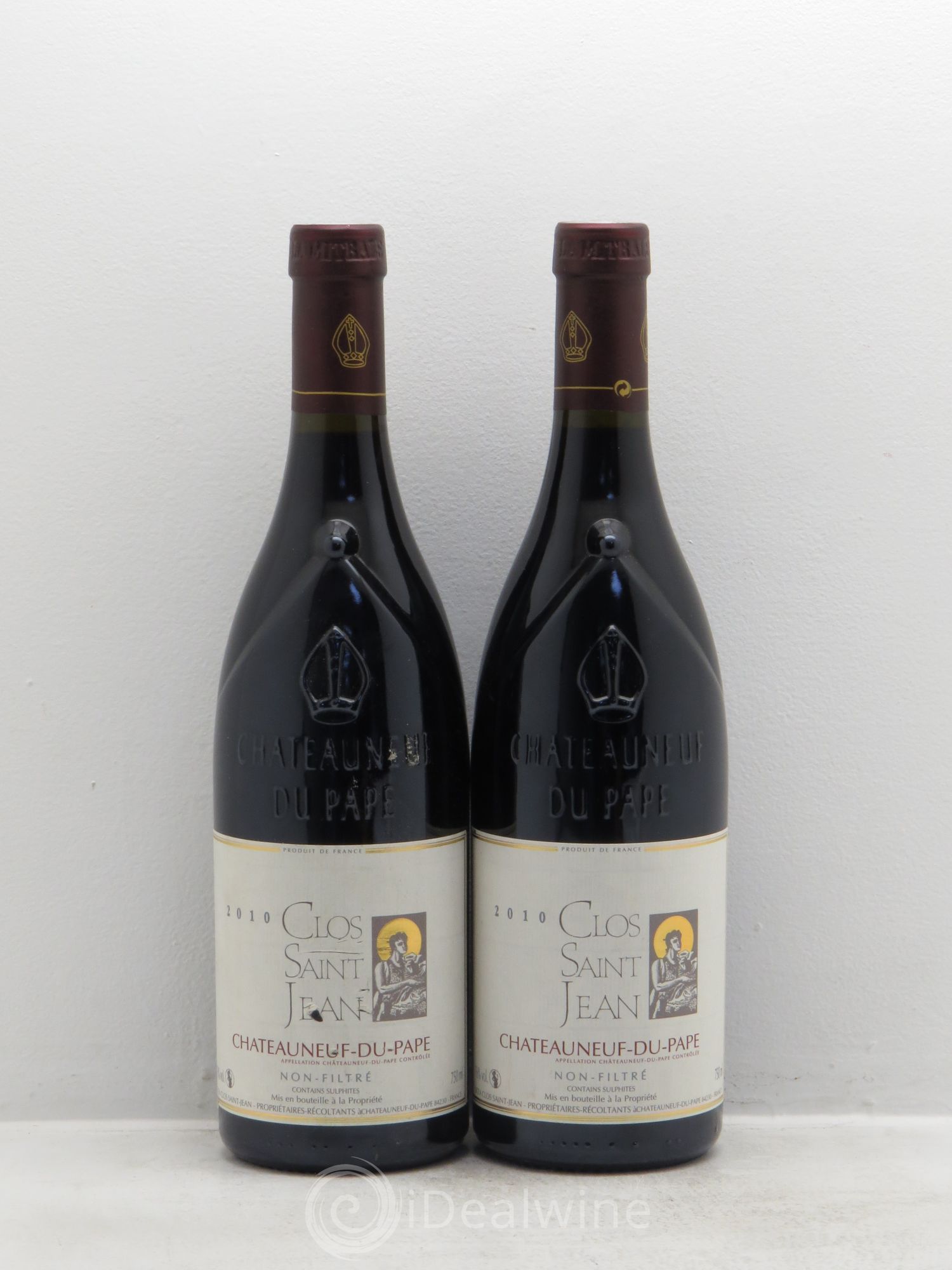 Châteauneuf-du-Pape Clos Saint jean 2010 - Posten von 2 Flaschen - 0