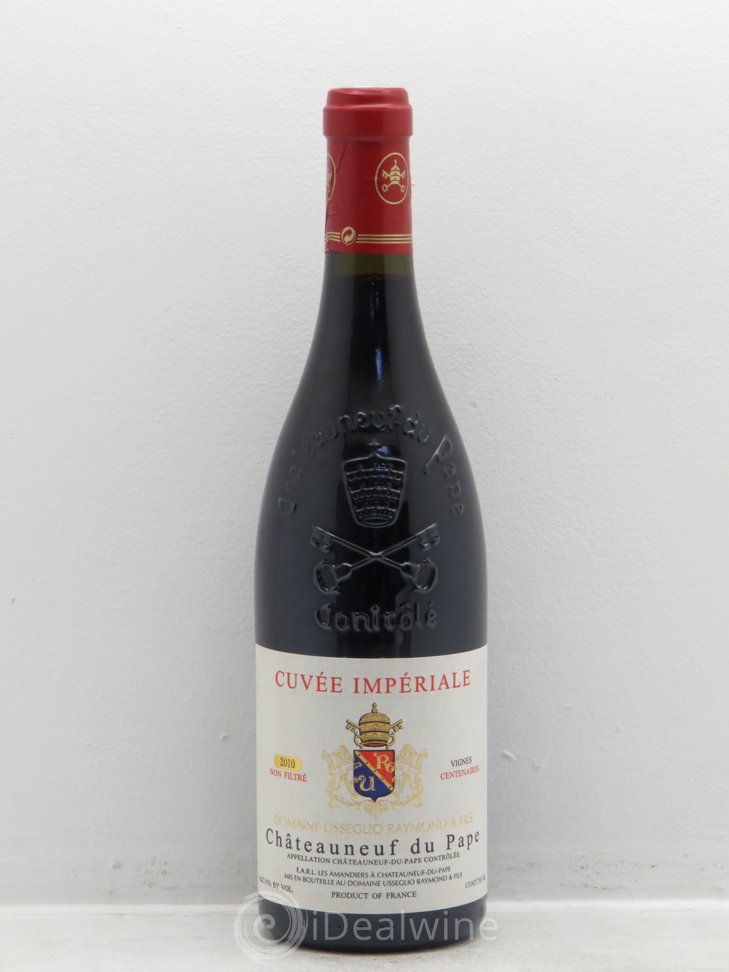 Châteauneuf-du-Pape Cuvée Impériale Raymond Usseglio & Fils (Domaine) vignes centenaires 2010 - Lot de 1 bouteille - 0