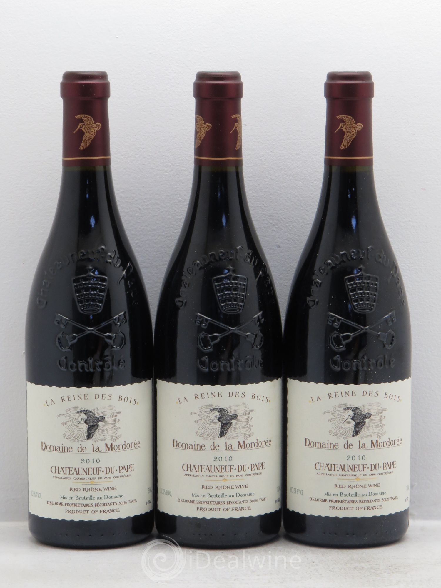 Châteauneuf-du-Pape Cuvée de la Reine des Bois La Mordorée (Domaine de) 2010 - Lot de 3 bouteilles - 0