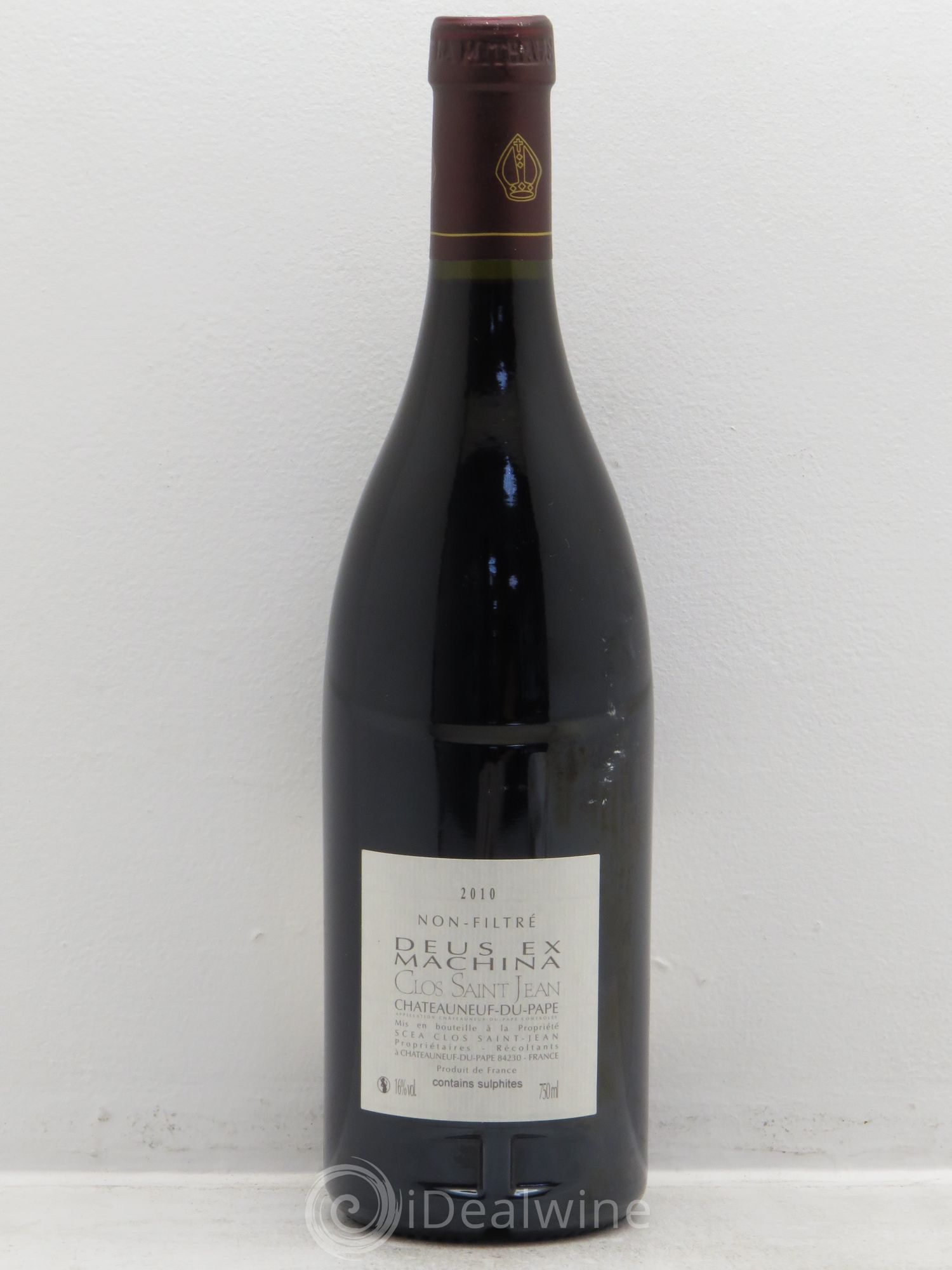 Châteauneuf-du-Pape Clos Saint-Jean Deus Ex Machina Pascal et Vincent Maurel 2010 - Lot de 1 bouteille - 1
