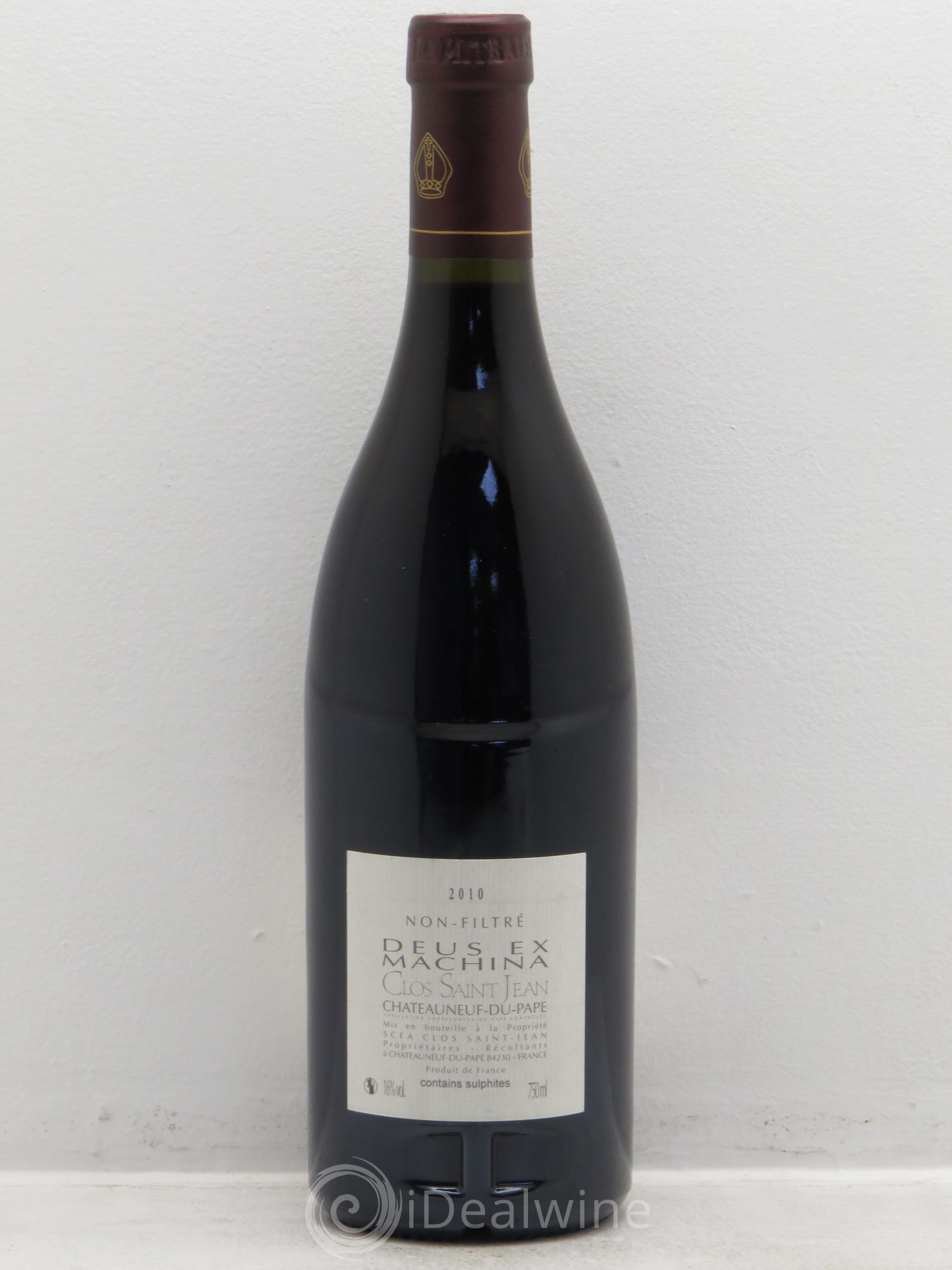 Châteauneuf-du-Pape Clos Saint-Jean Deus Ex Machina Pascal et Vincent Maurel 2010 - Lot de 1 bouteille - 1