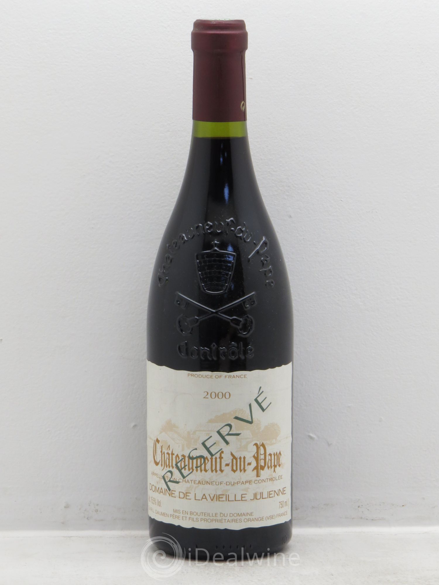 Châteauneuf-du-Pape Vieille Julienne (Domaine de la) Réservé Jean-Paul Daumen 2000 - Lot de 1 bouteille - 0