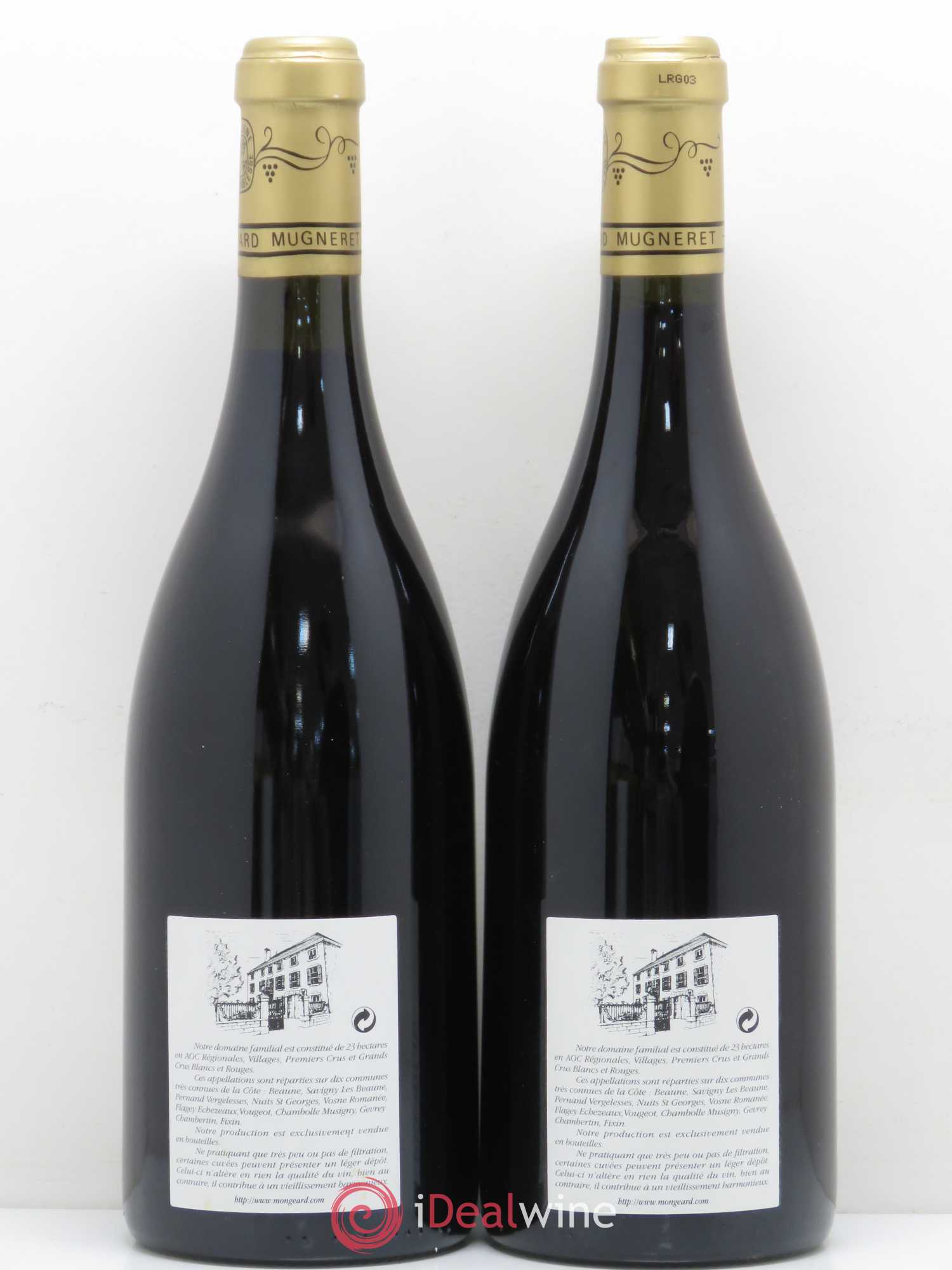 Richebourg Grand Cru Mongeard-Mugneret (Domaine) 2003 - Lot de 2 bouteilles - 1