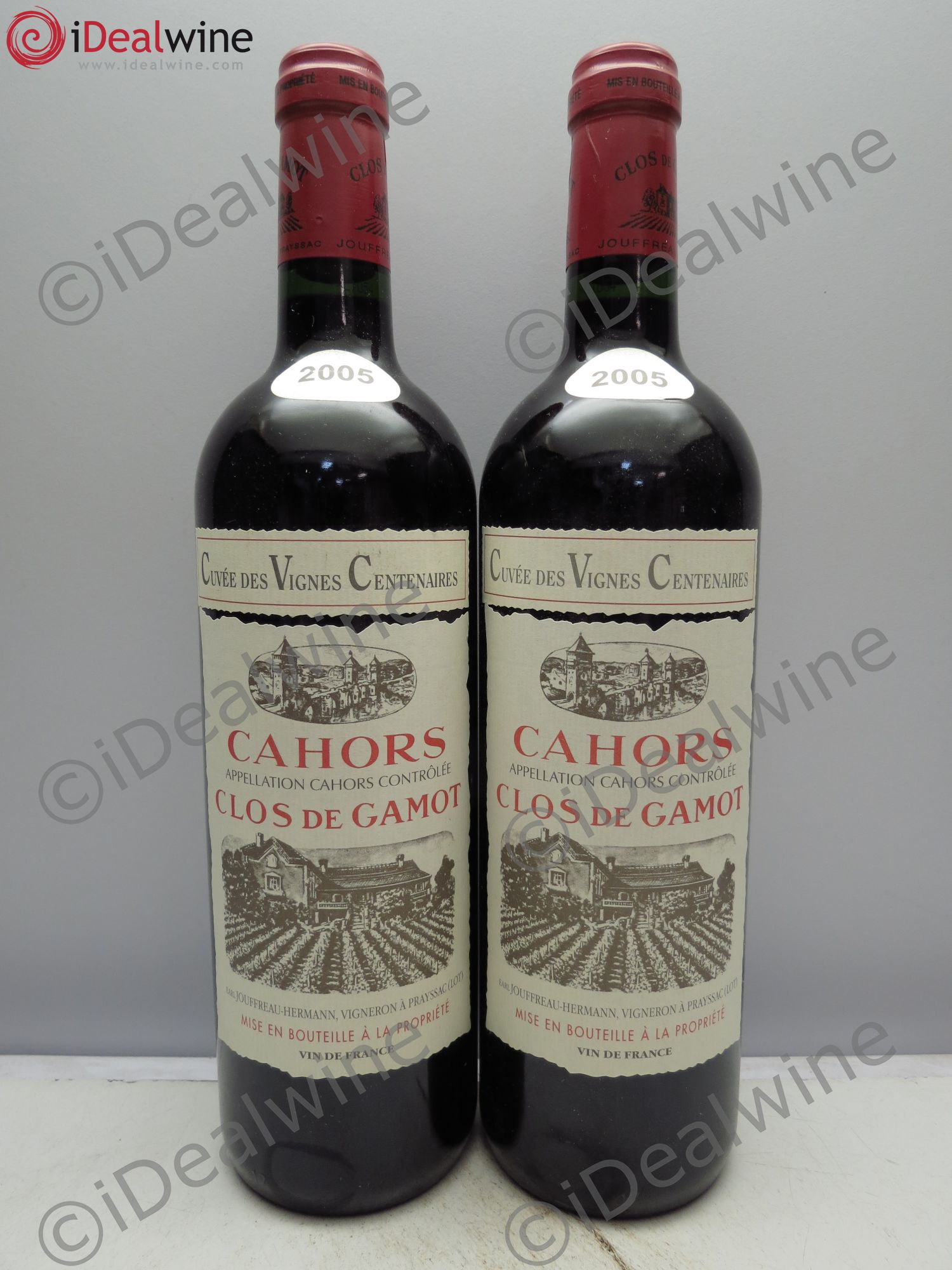 Cahors Cuvée des Vignes Centenaires 2005 - Posten von 2 Flaschen - 0