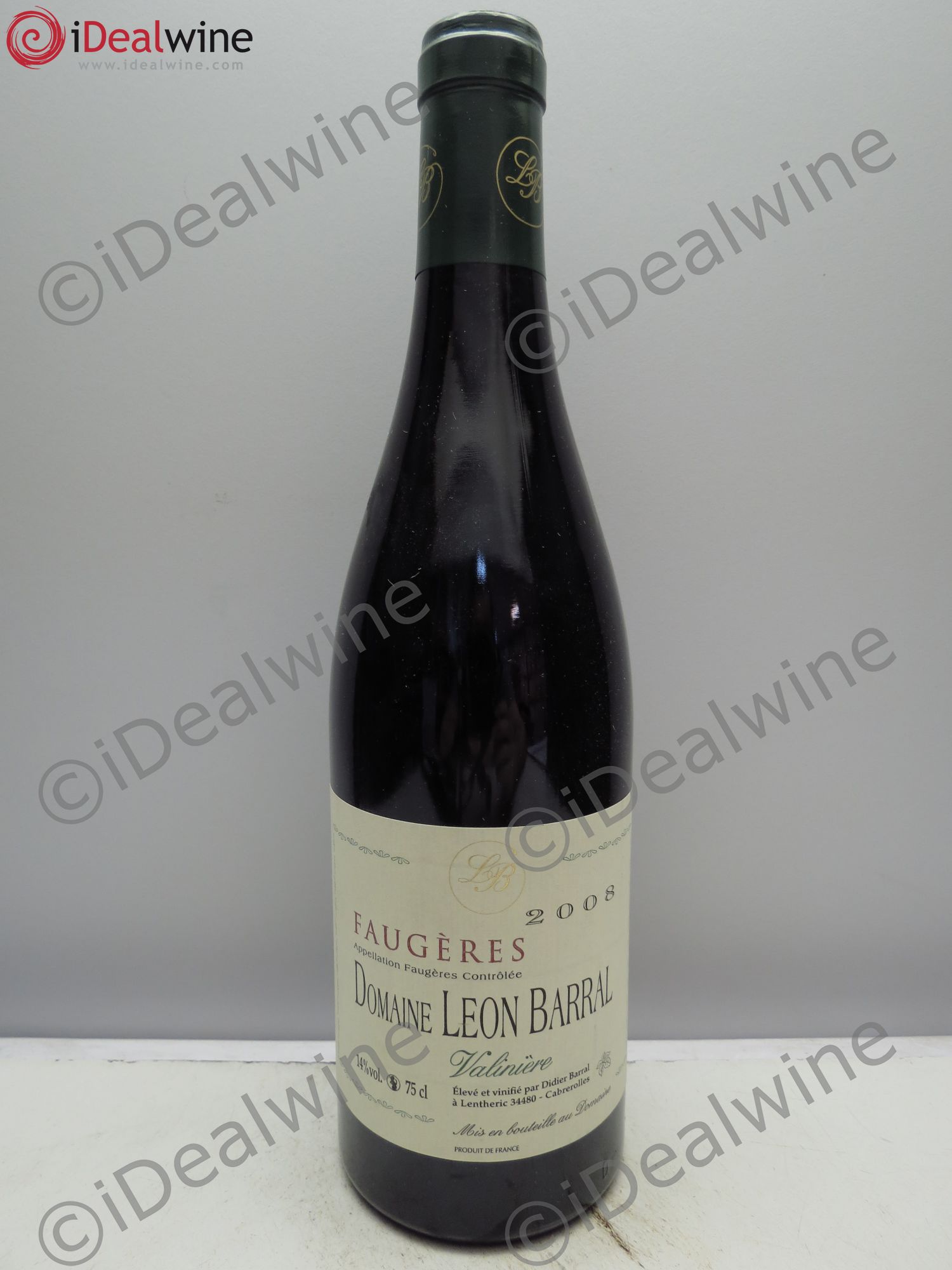 Faugères Valinière Domaine Léon Barral 2008 - Lot de 1 bouteille - 0