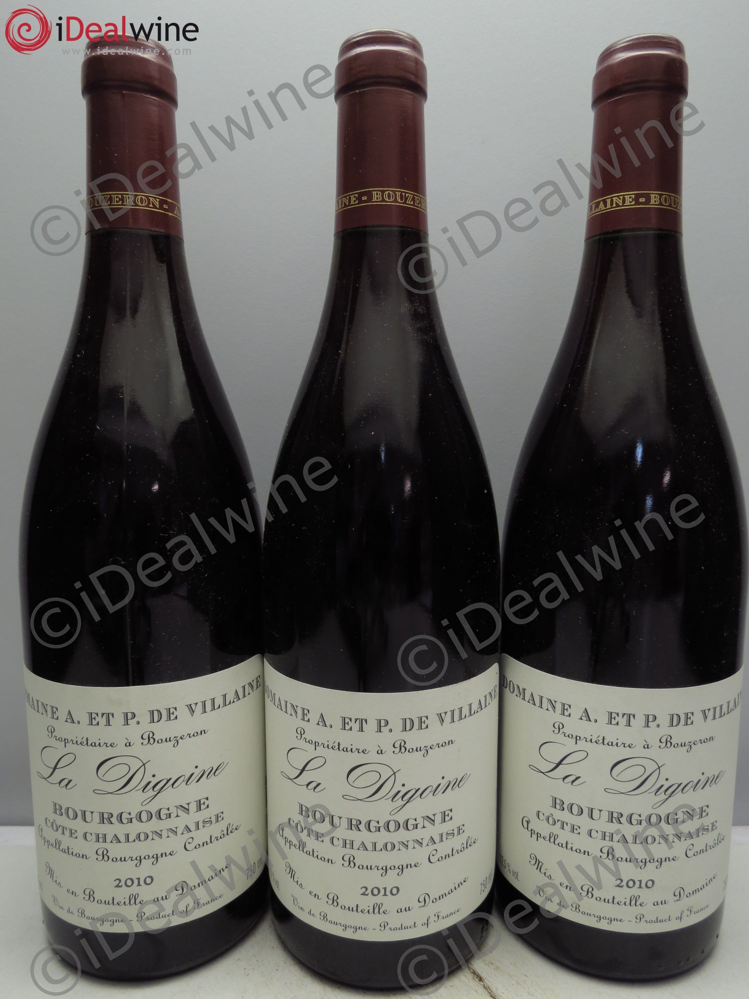 Bourgogne Côte Chalonnaise la Digoine Domaine Aubert de Villaine 2010 - Posten von 3 Flaschen - 0