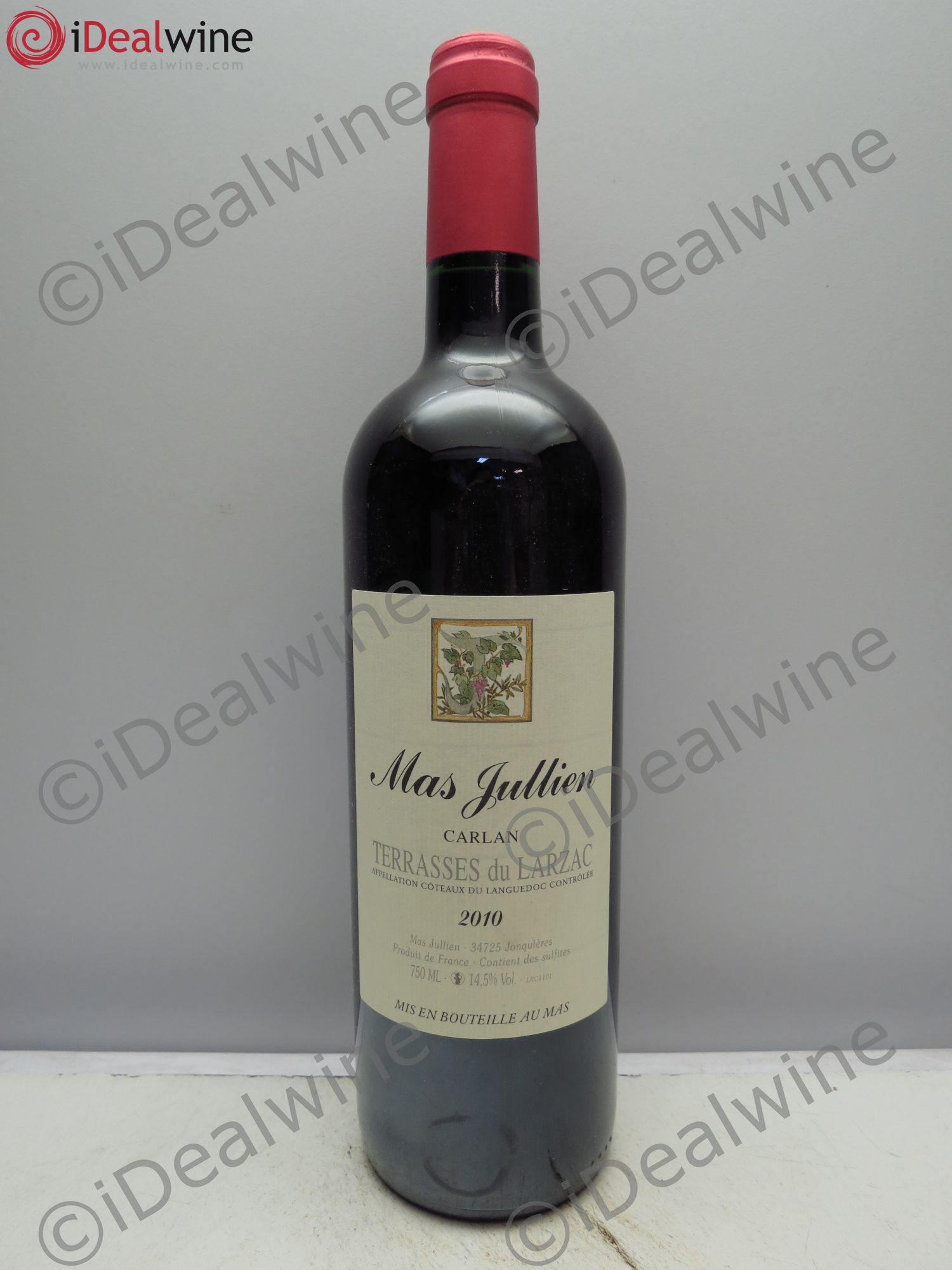 Terrasses du Larzac Mas Jullien Carlan Olivier Jullien 2010 - Lot de 1 bouteille - 0