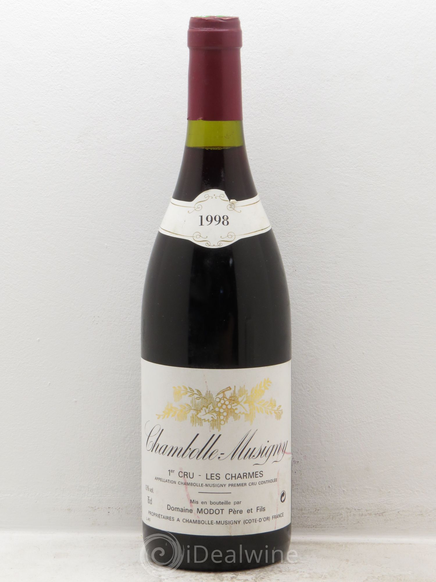Chambolle-Musigny 1er Cru 1998 - Lot de 1 bouteille - 0