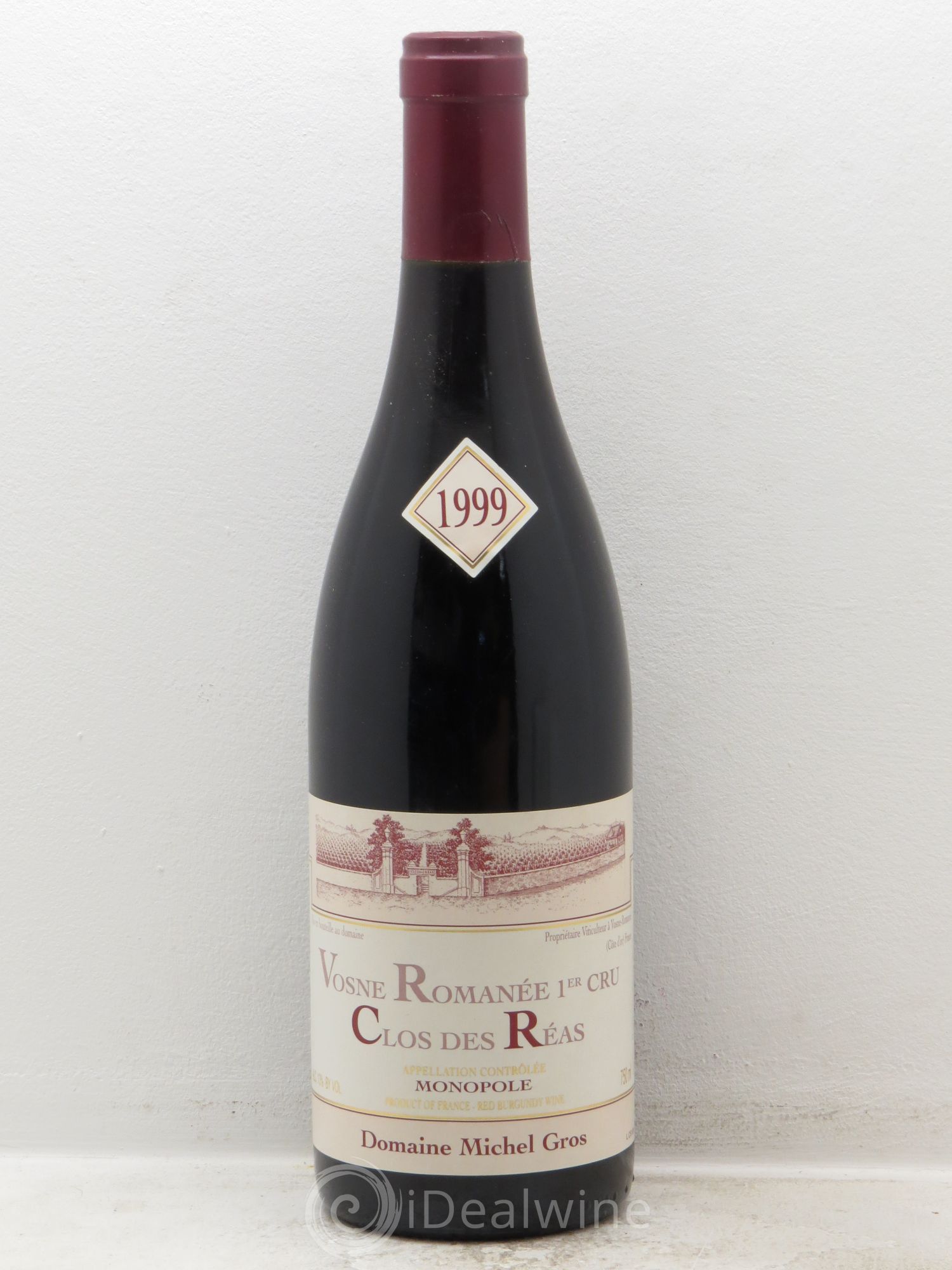 Vosne-Romanée 1er Cru Clos des Réas Monopole Michel Gros 1999 - Posten von 1 Flasche - 0