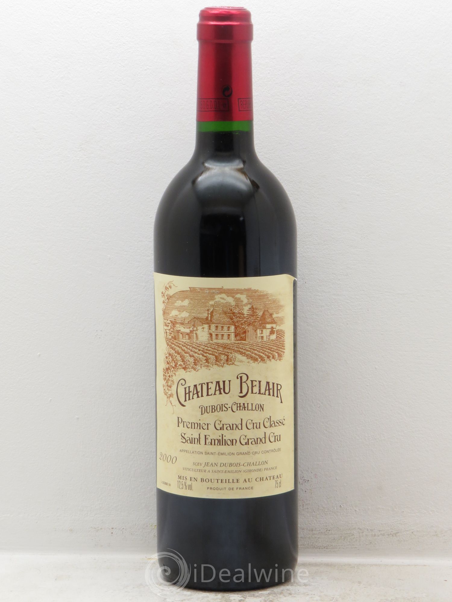 Château Belair (Belair-Monange) 1er Grand Cru Classé B 2000 - Lot de 1 bouteille - 0