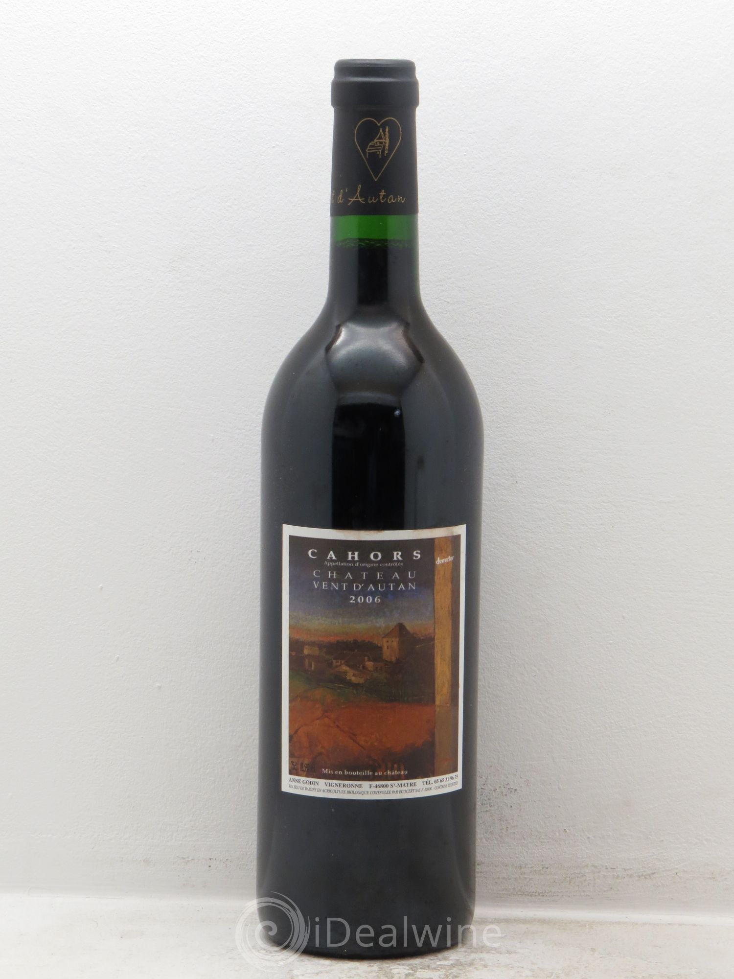 Cahors Vent d'Autan Anne Godin 2006 - Posten von 1 Flasche - 0