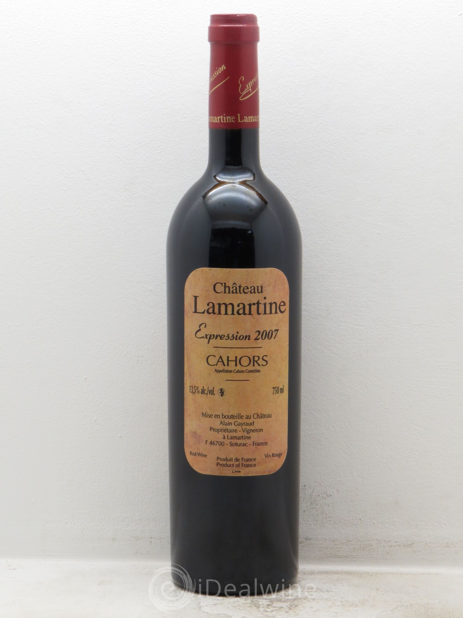 Cahors Expression Château Lamartine 2007 - Lot de 1 bouteille - 0