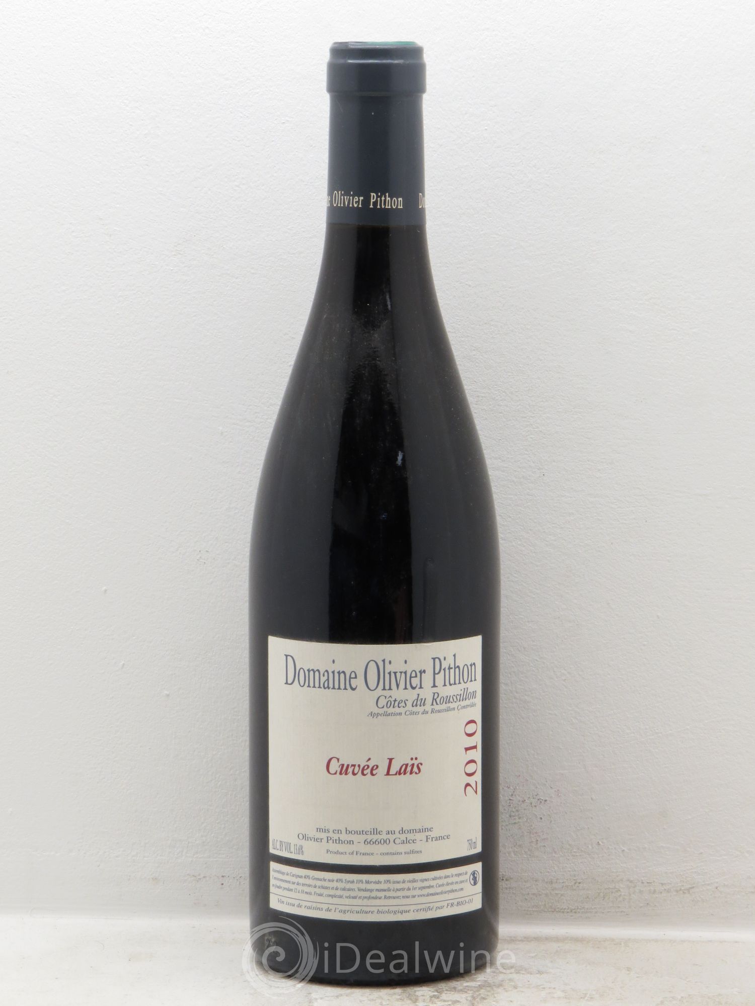 Côtes du Roussillon Olivier Pithon Laïs 2010 - Lot de 1 bouteille - 0