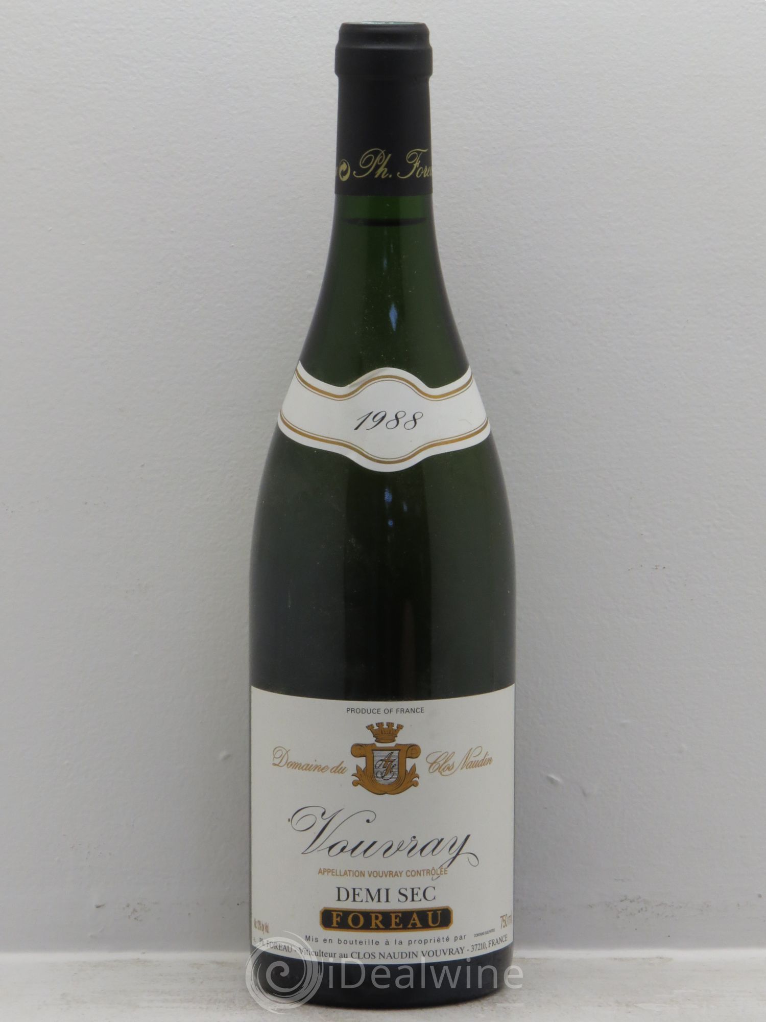 Vouvray Demi-Sec Clos Naudin - Philippe Foreau 1988 - Lot de 1 bouteille - 0
