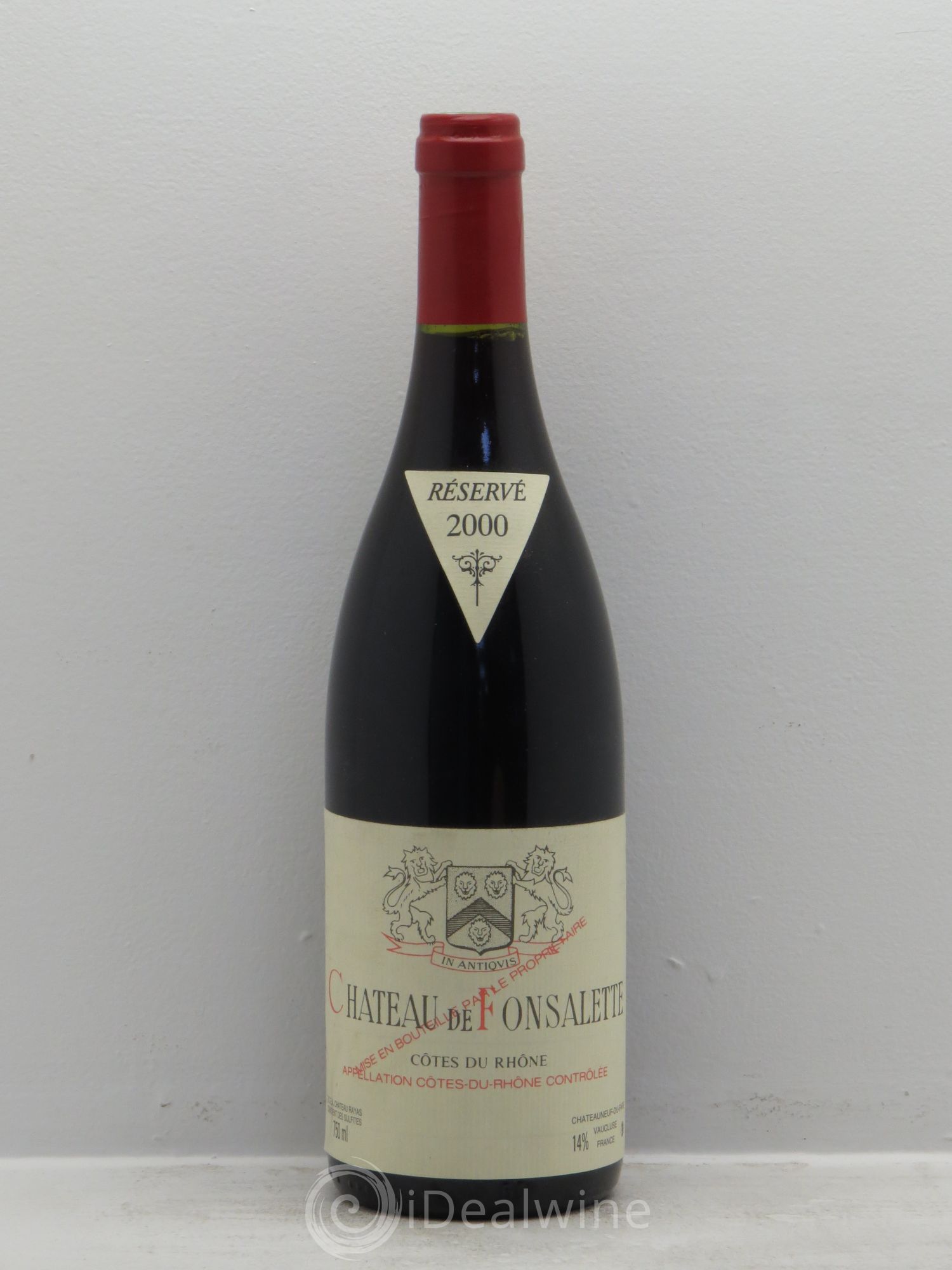 Côtes-du-Rhône Château de Fonsalette Emmanuel Reynaud 2000 - Lot de 1 bouteille - 0