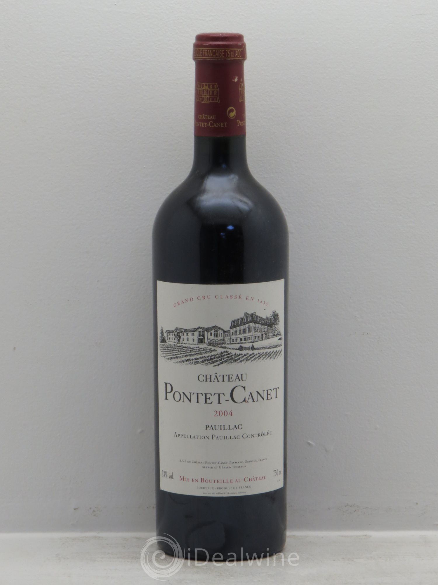 Château Pontet Canet 5ème Grand Cru Classé 2004 - Lot de 1 bouteille - 0
