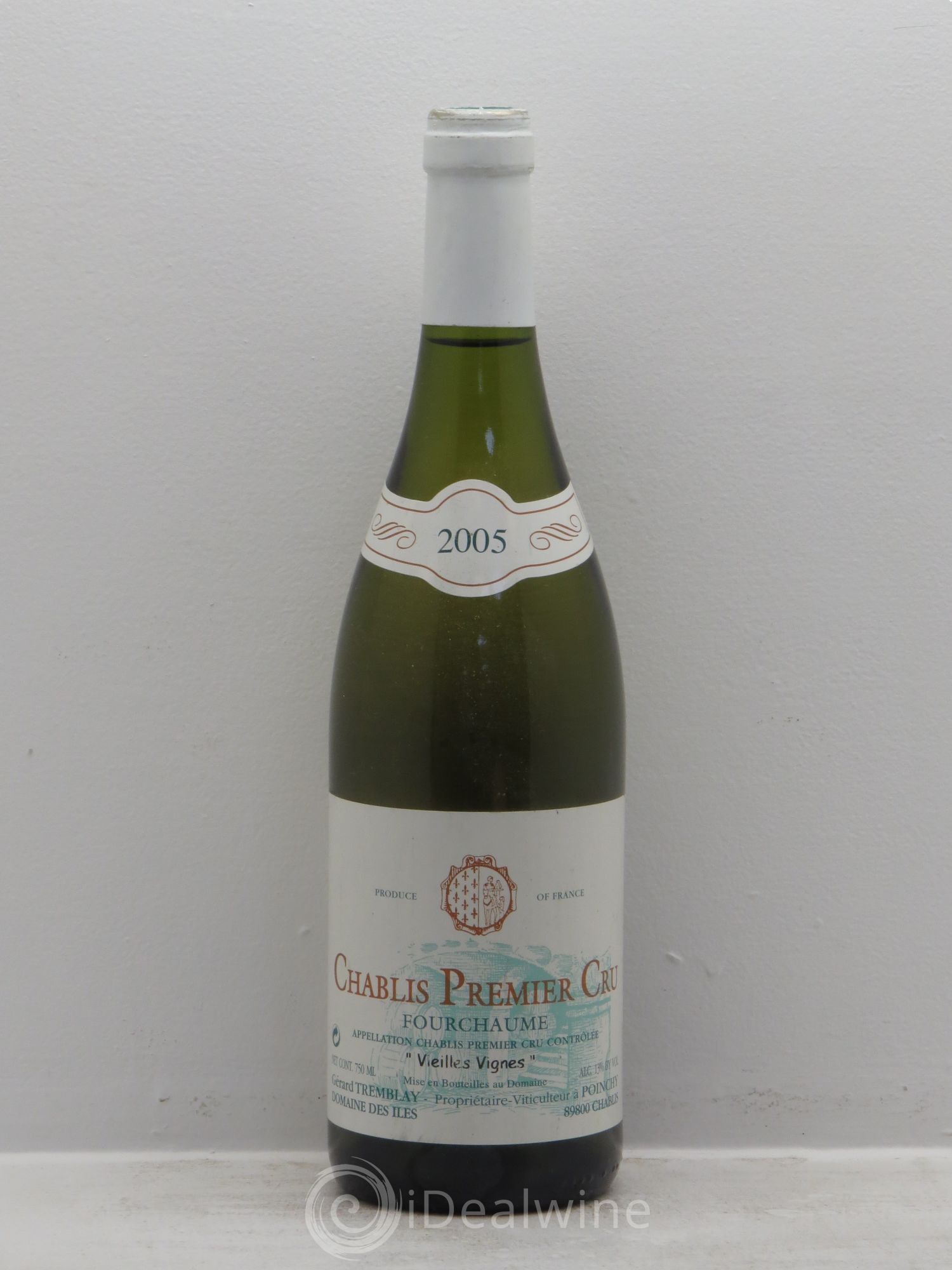 Chablis 1er Cru Vieilles Vignes Domaine des Iles Gérard Tremblay 2005 - Posten von 1 Flasche - 0