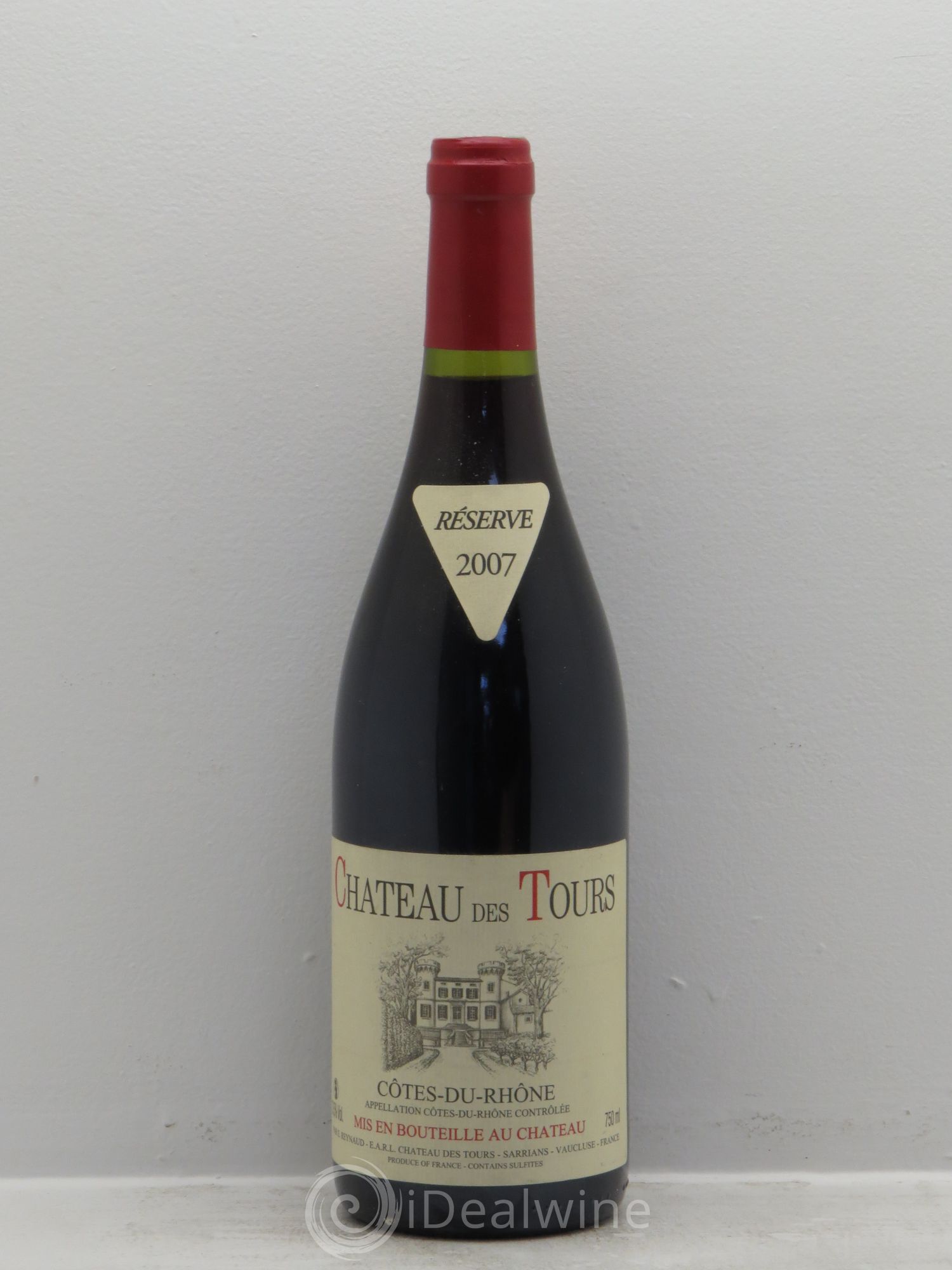Côtes-du-Rhône Château des Tours Emmanuel Reynaud Réserve 2007 - Lot de 1 bouteille - 0