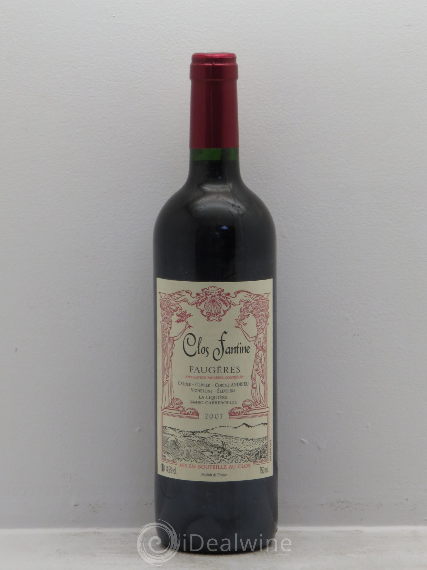 Faugères Clos Fantine Famille Andrieux 2007 - Posten von 1 Flasche - 0