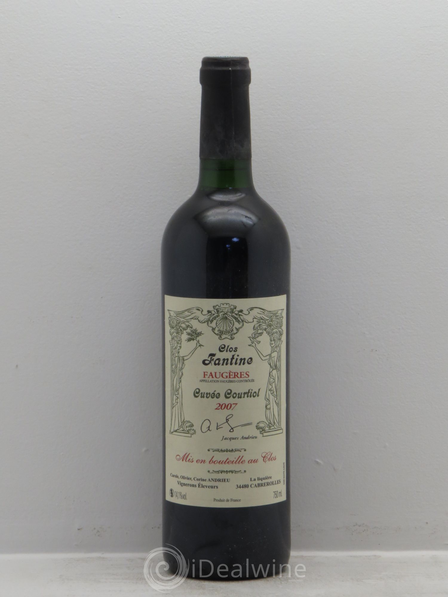 Faugères Courtiol Clos Fantine Famille Andrieux 2007 - Posten von 1 Flasche - 0