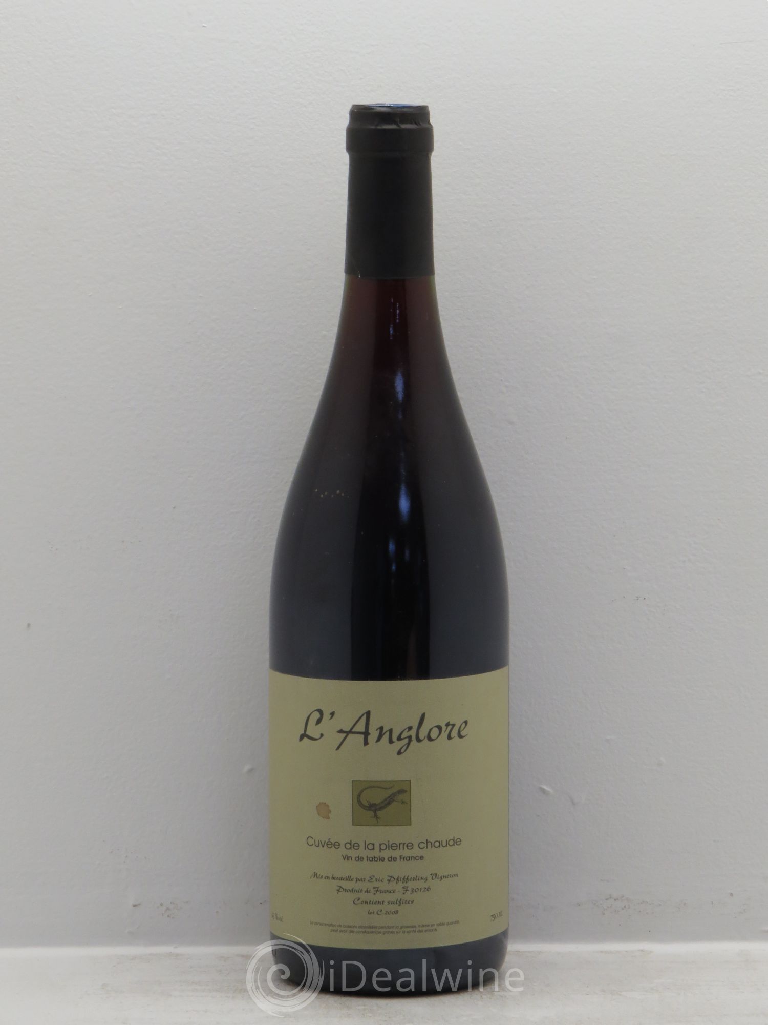 Vin de France Cuvée La Pierre Chaude Domaine de l'Anglore Eric Pfifferling 2008 - Posten von 1 Flasche - 0