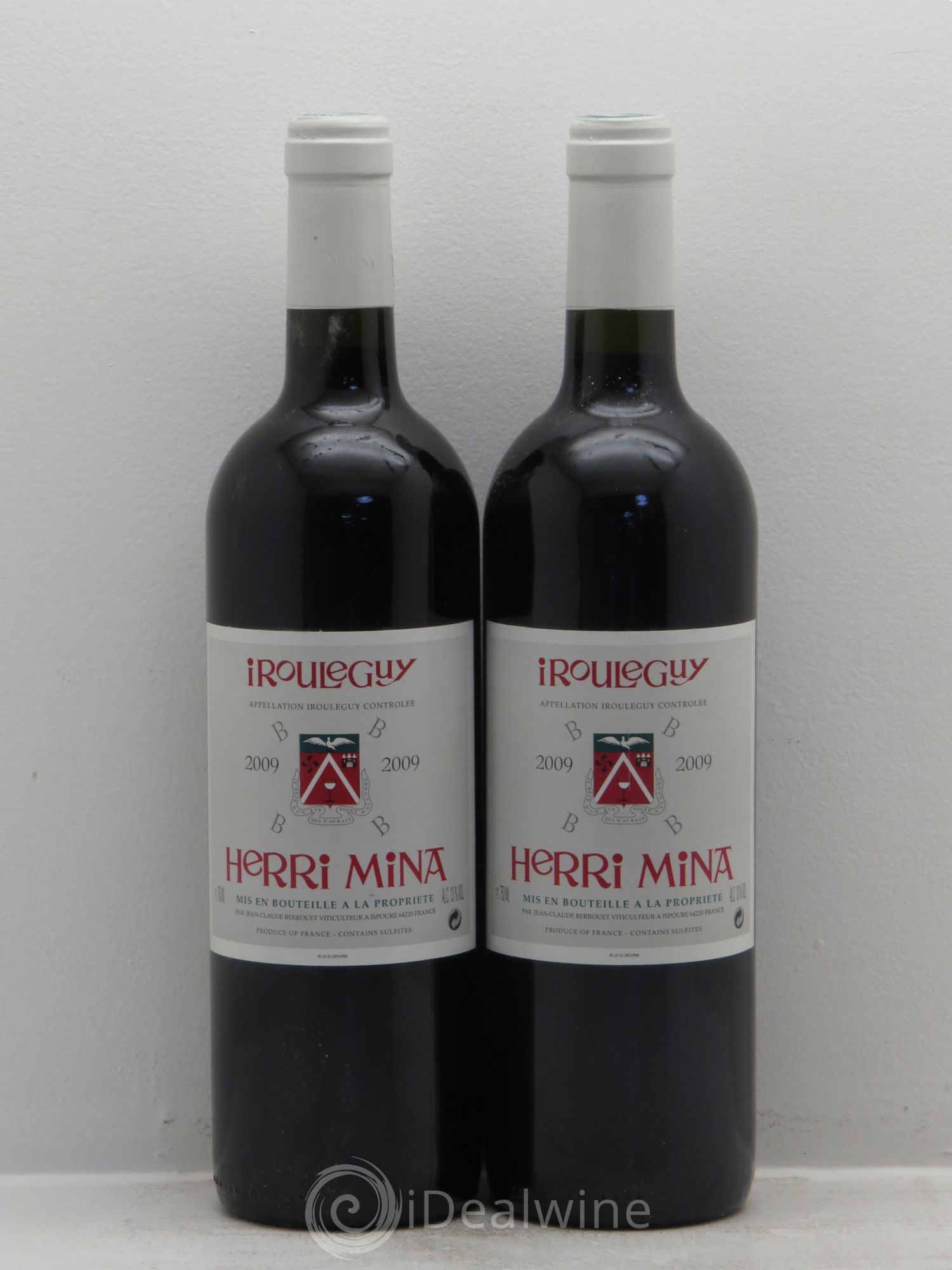 Irouléguy Herri Mina JC.Berrouet 2009 - Posten von 2 Flaschen - 0