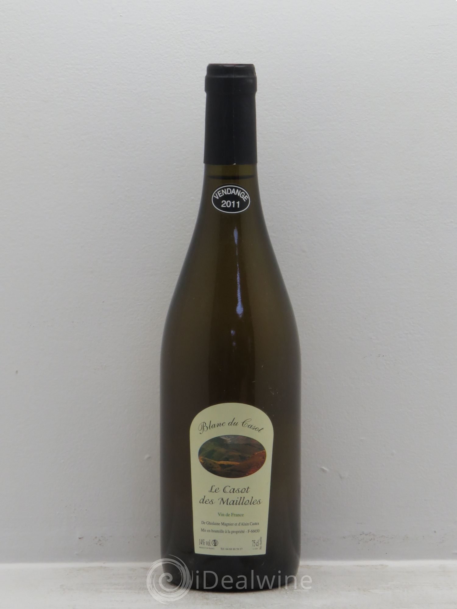 Vin de France Casot des Mailloles Blanc du Casot - Alain Castex 2011 - Posten von 1 Flasche - 0