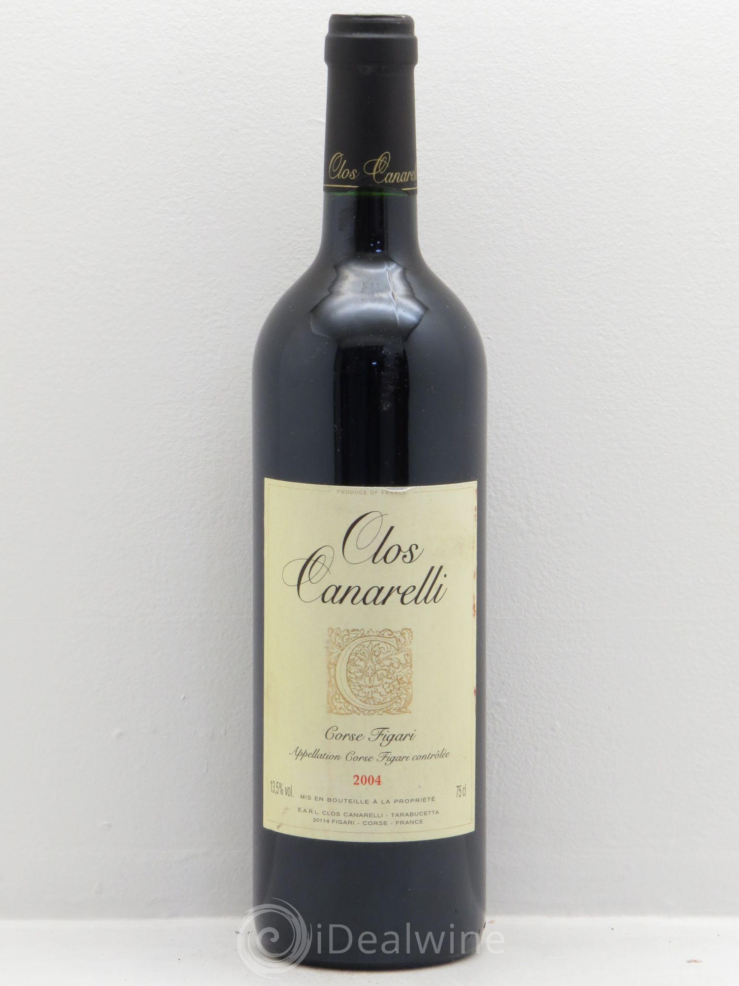 Vin de Corse Canarelli Figari 2004 - Lot de 1 bouteille - 0