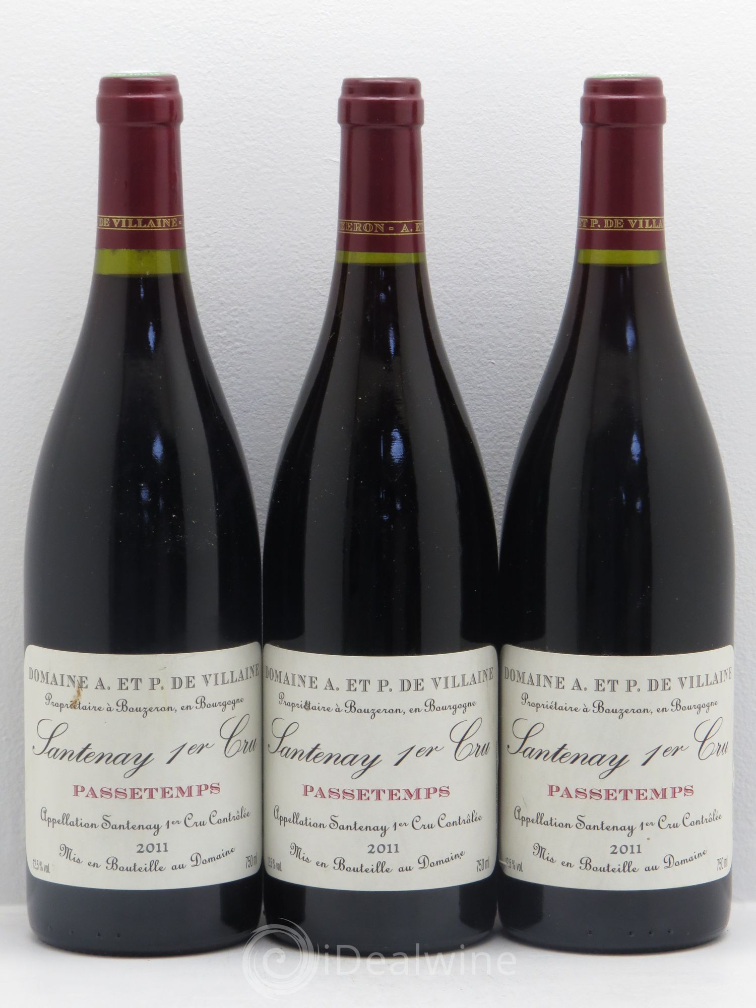 Santenay 1er Cru A et P de Villaine 2011 - Posten von 3 Flaschen - 0
