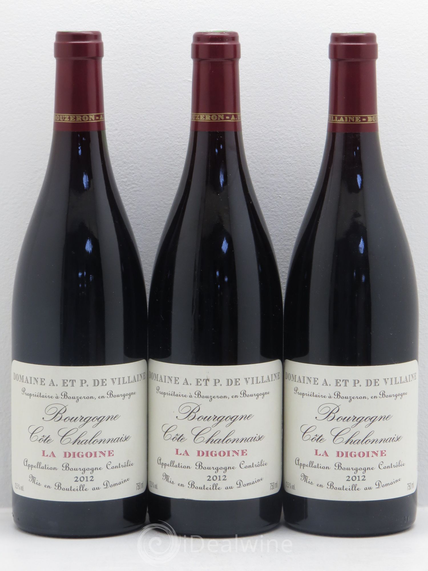 Bourgogne La Digoine Domaine de Villaine 2012 - Lot de 3 bouteilles - 0