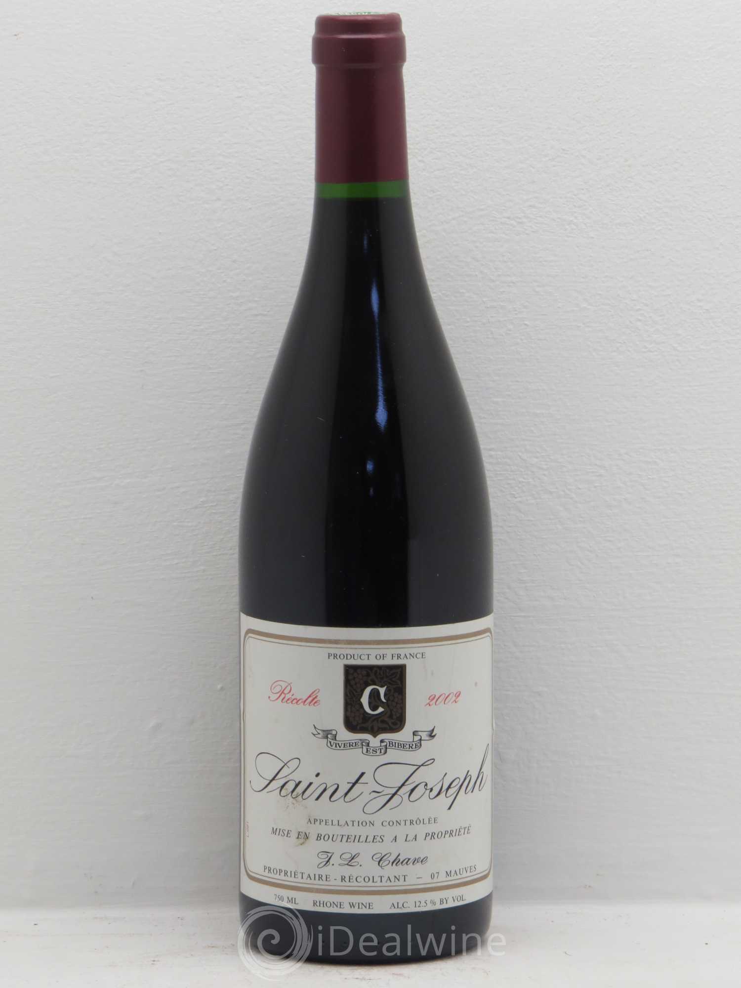 Saint-Joseph Jean-Louis Chave 2002 - Lot de 1 bouteille - 0