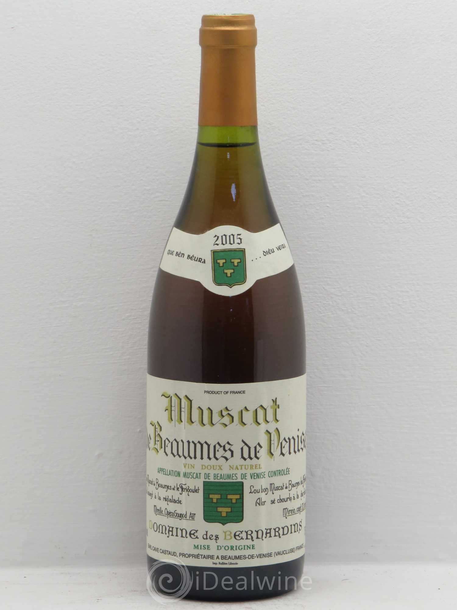 Muscat des Bernardins Beaumes de Venise 2005 - Posten von 1 Flasche - 0