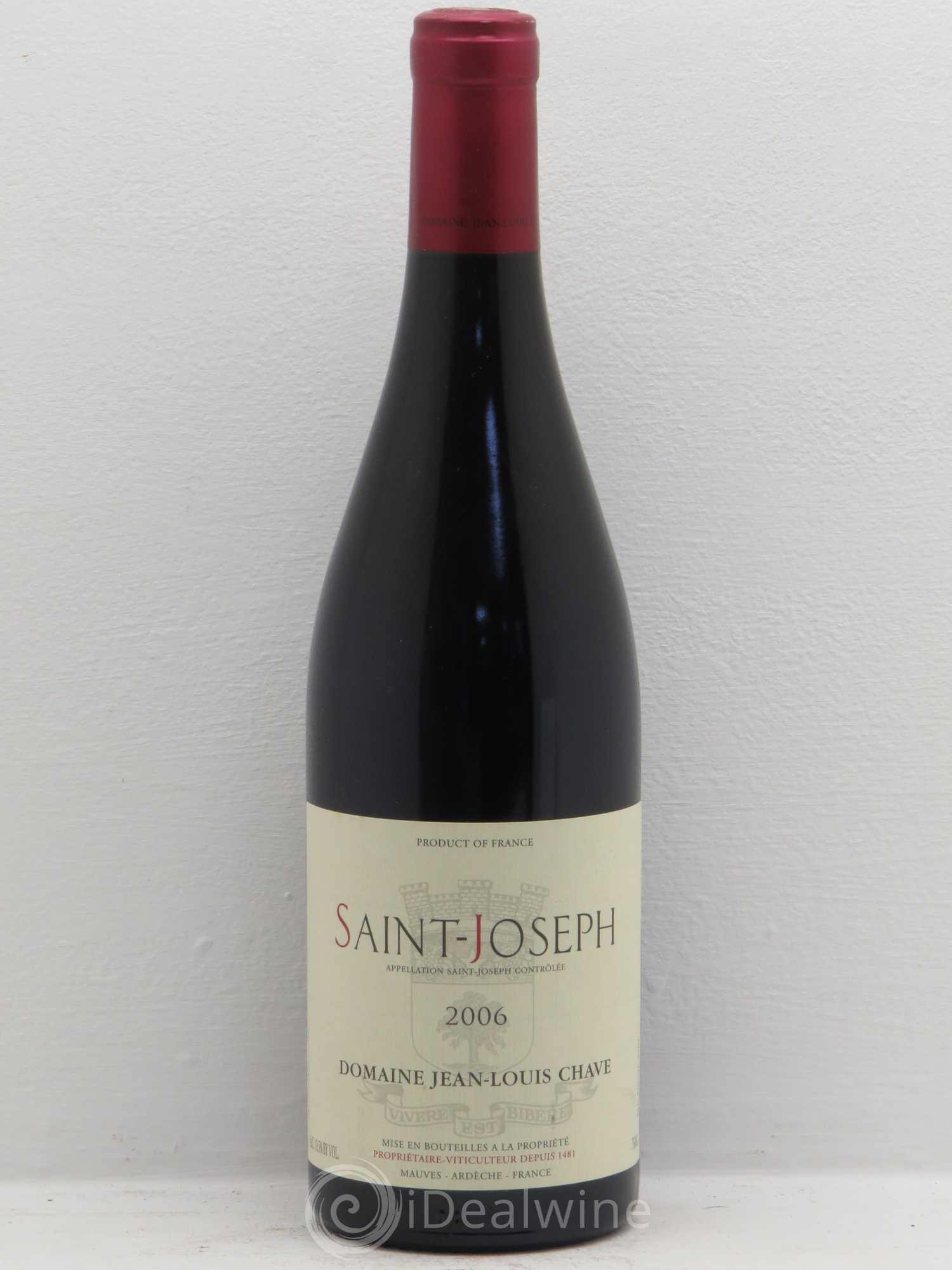 Saint-Joseph Jean-Louis Chave 2006 - Lot de 1 bouteille - 0