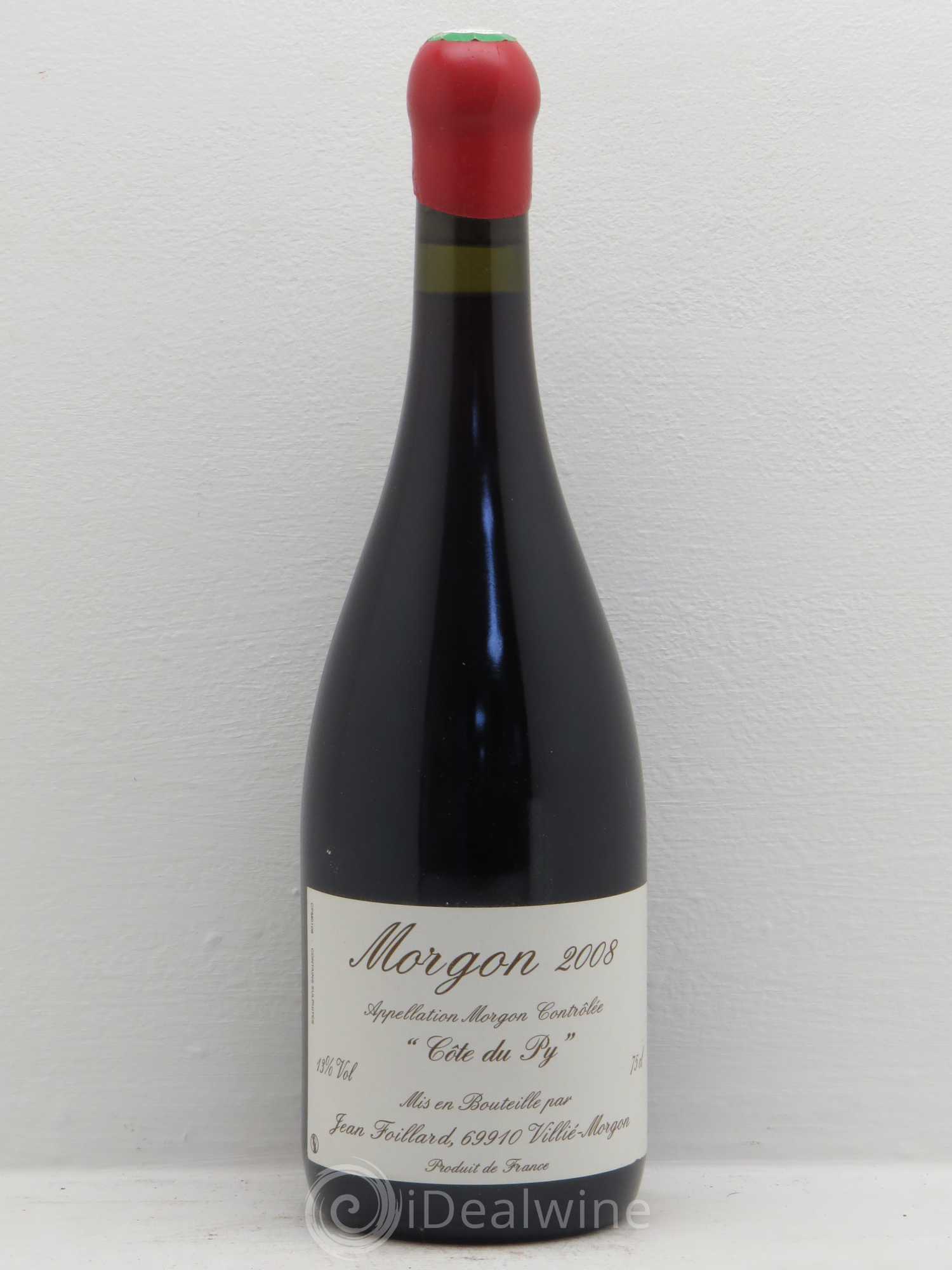 Morgon Côte du Py Jean Foillard 2008 - Lot de 1 bouteille - 0
