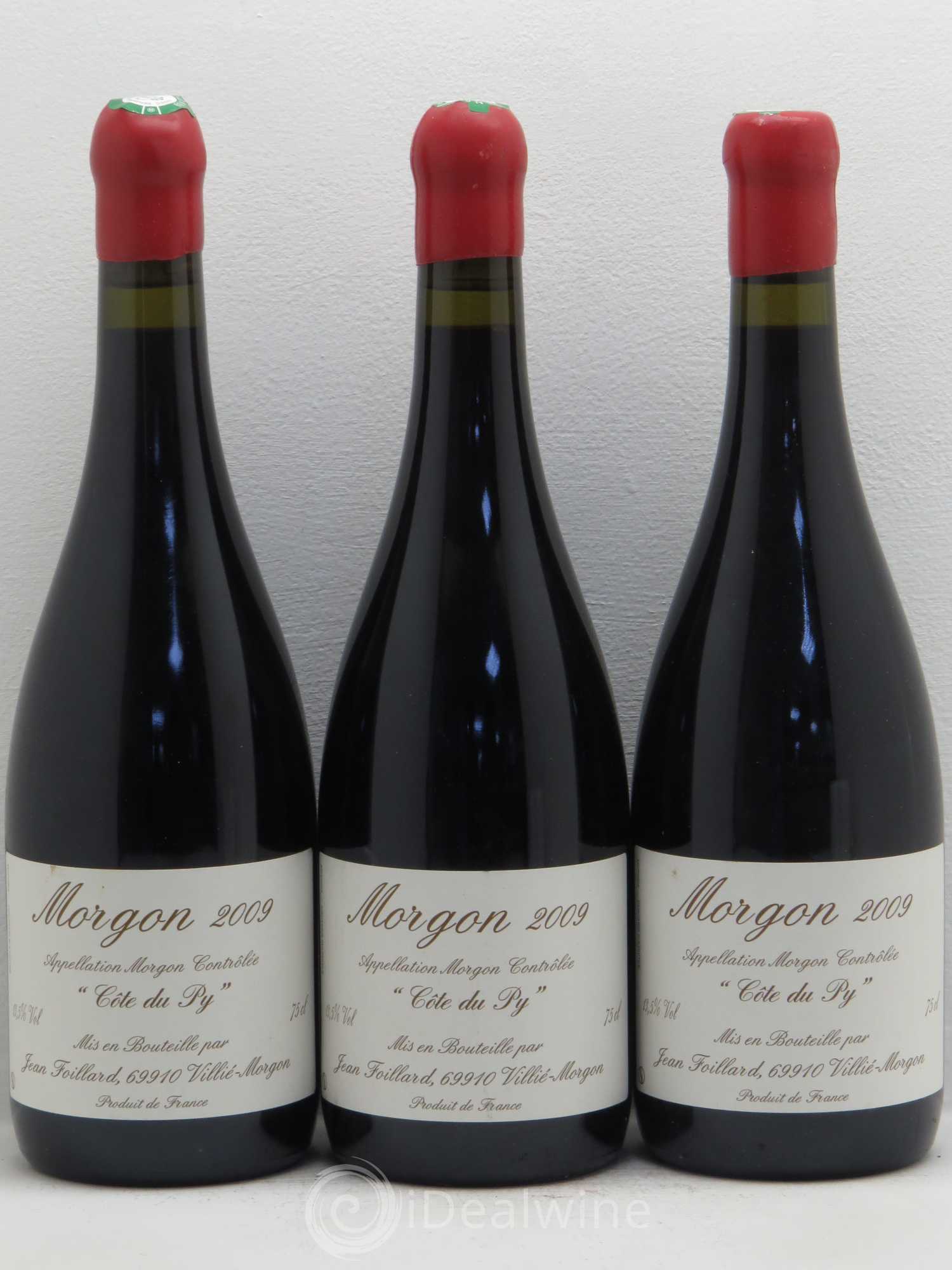 Morgon Côte du Py Jean Foillard 2009 - Lot de 3 bouteilles - 0
