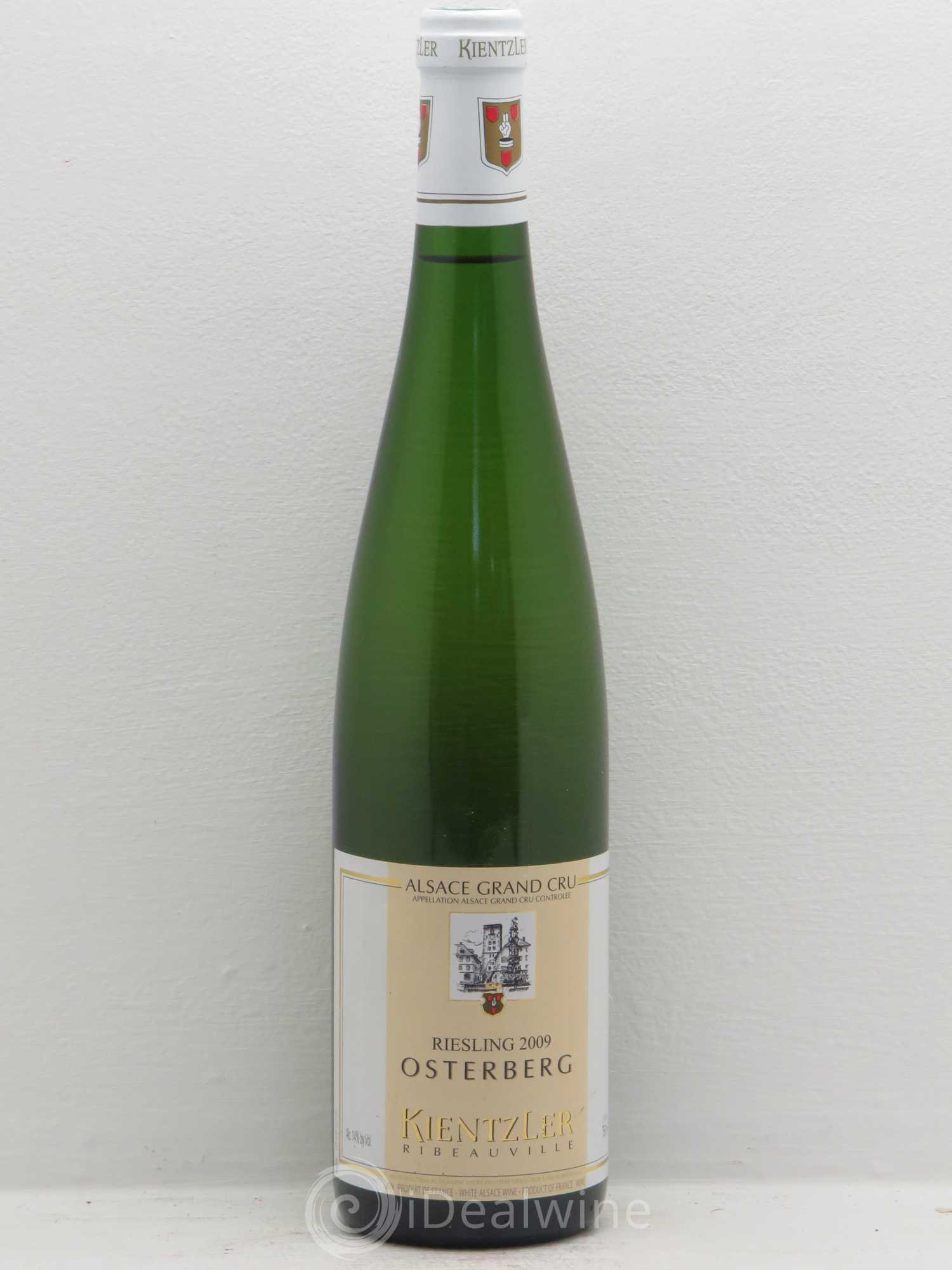 Alsace Riesling Grand Cru Osterberg Kientzler 2009 - Lot de 1 bouteille - 0