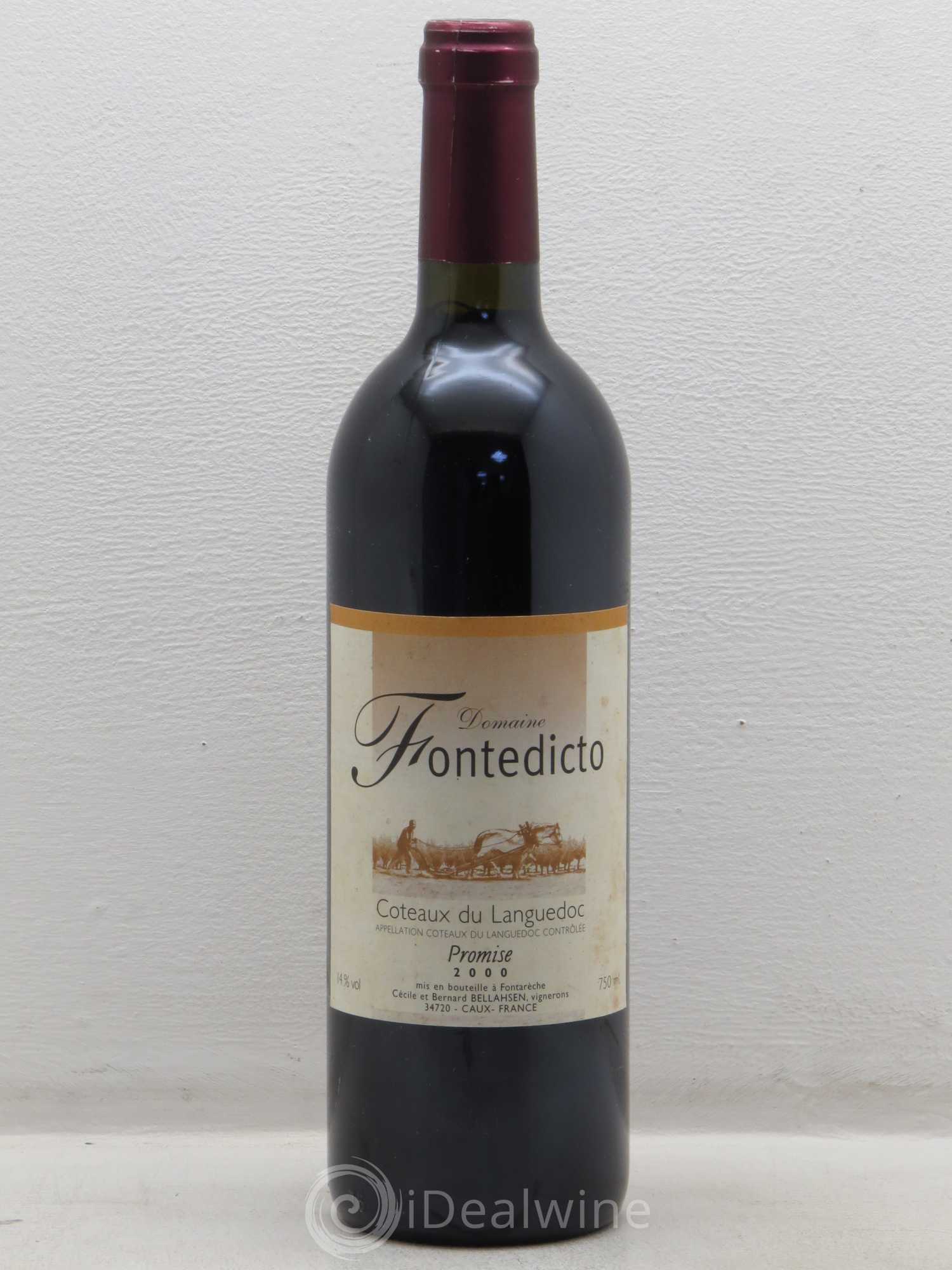 Coteaux du Languedoc Promise Fontedicto 2000 - Lot de 1 bouteille - 0